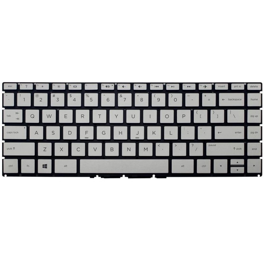 Tastatura Laptop, HP, Pavilion X360 14-BA, 14M-BA, 14T-BA, argintie, layout US