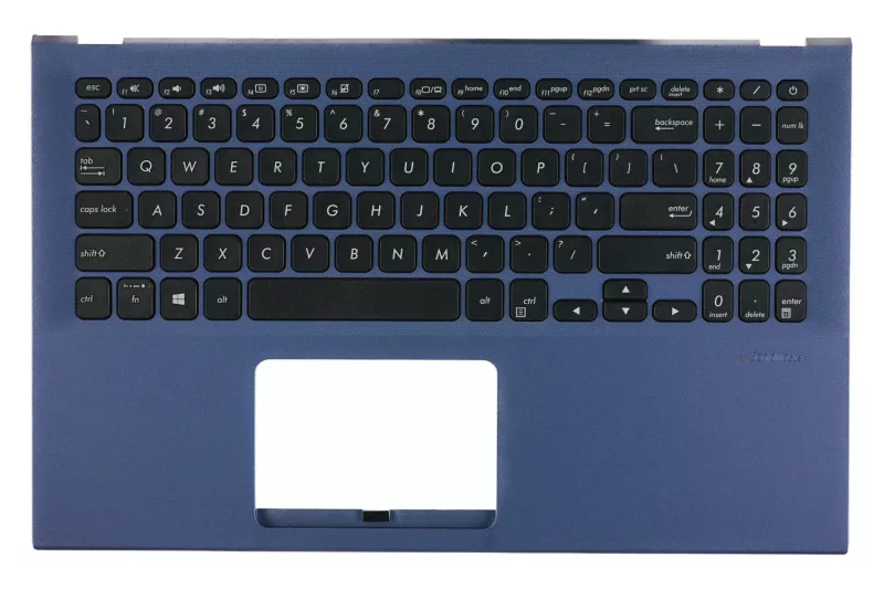 Carcasa superioara cu tastatura palmrest Laptop, Asus, VivoBook 15 A512F, A512FA, A512FL, A512J, A512JA, A512JP, 90NB0M96-R31UI1, 13NB0M96P02012-1, 13NB0M96AP0101, 13N1-88A0301, X512FL-8B, albastra, layout US