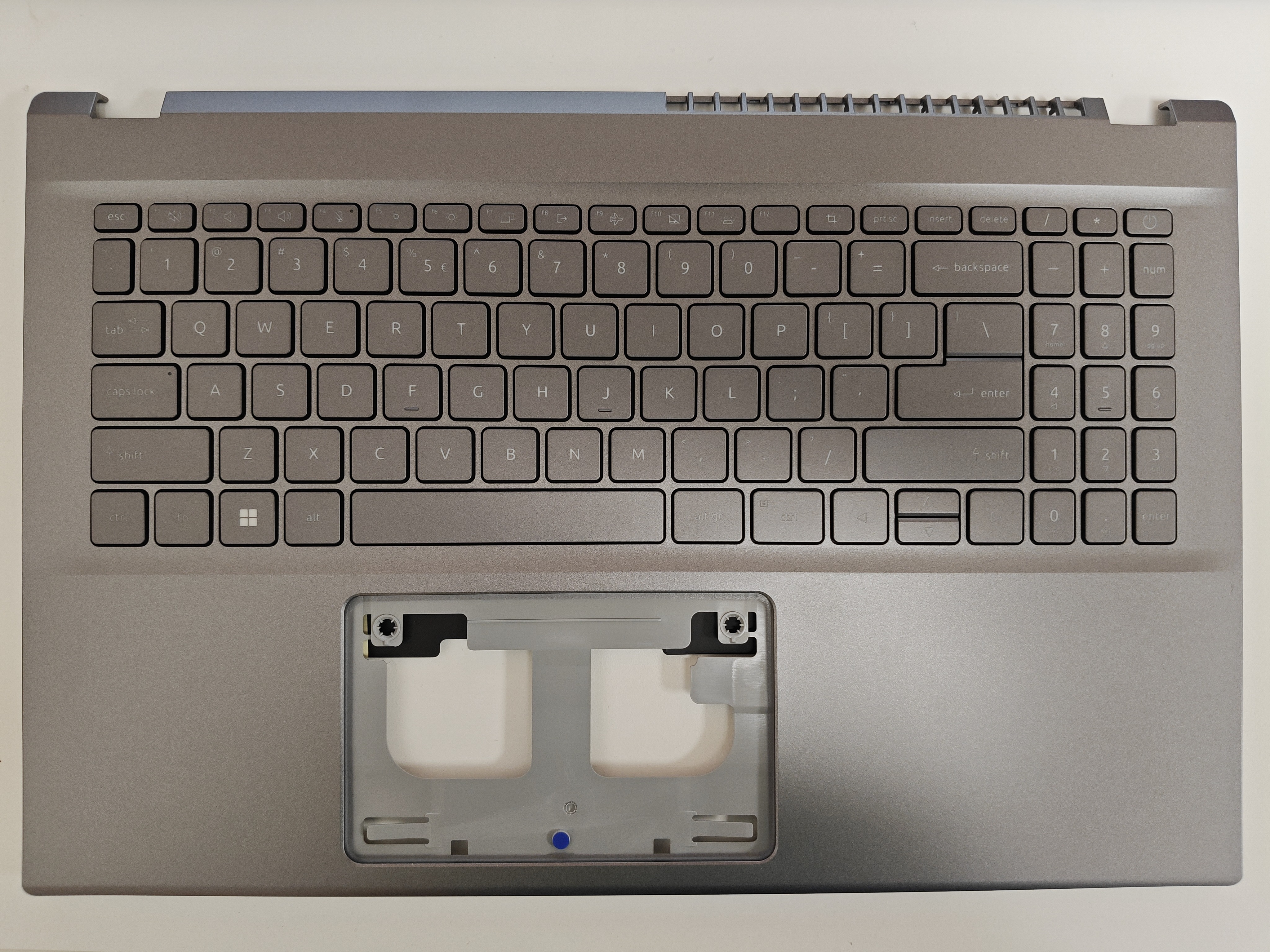 Carcasa superioara cu tastatura palmrest Laptop, Acer, Aspire 5 A515-57, A515-57G, A515-57T, 6B.K3BN2.001, AP3TY000110, AM3TY000200, iluminata, gri, layout US