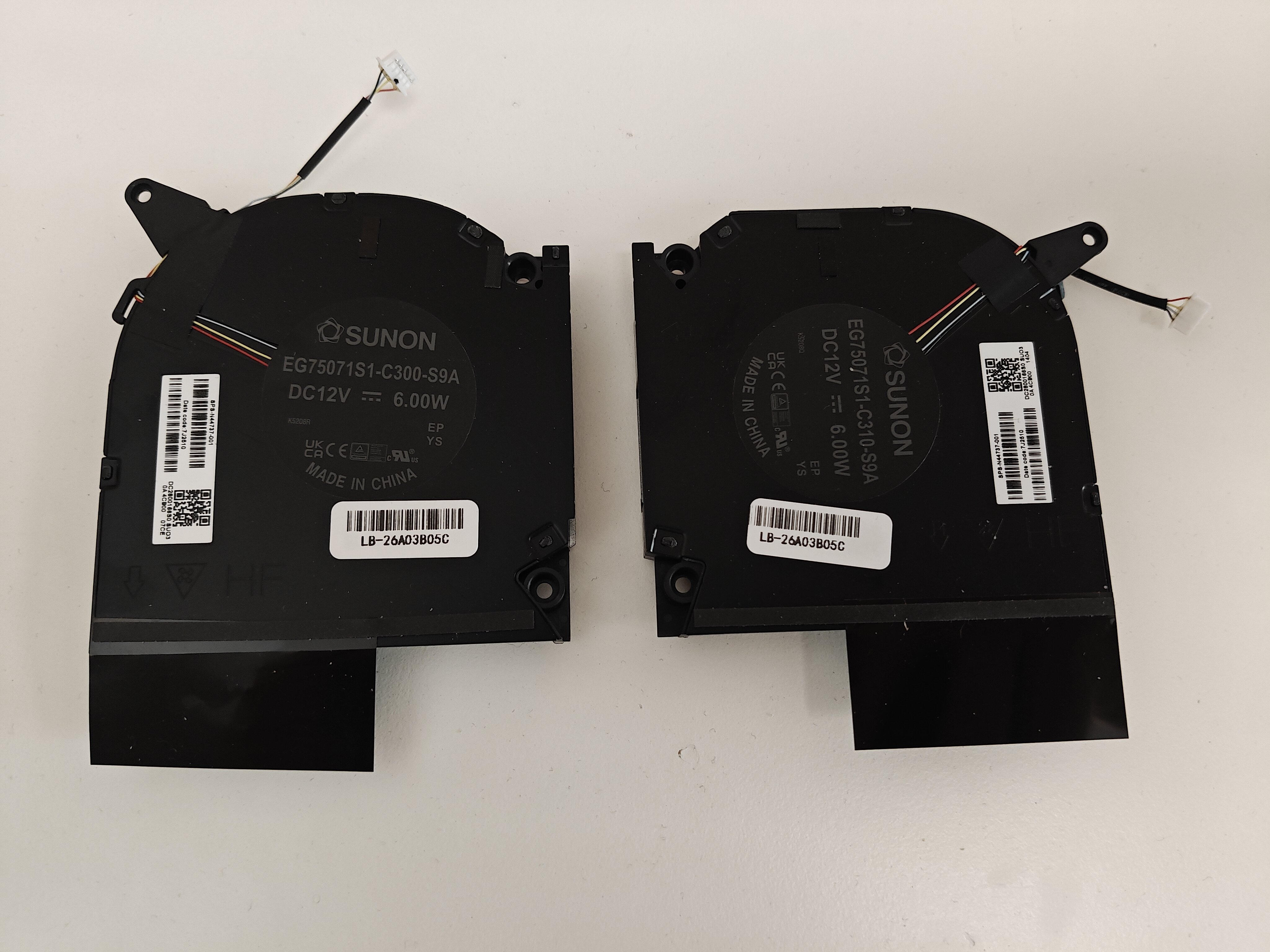 Set coolere Laptop Gaming, HP, Omen 16-U, N44737-001, EG75071S1-C300-S9A, EG75071S1-C310-S9A, DC2800166S0, 12V, 6.00W, CPU si GPU