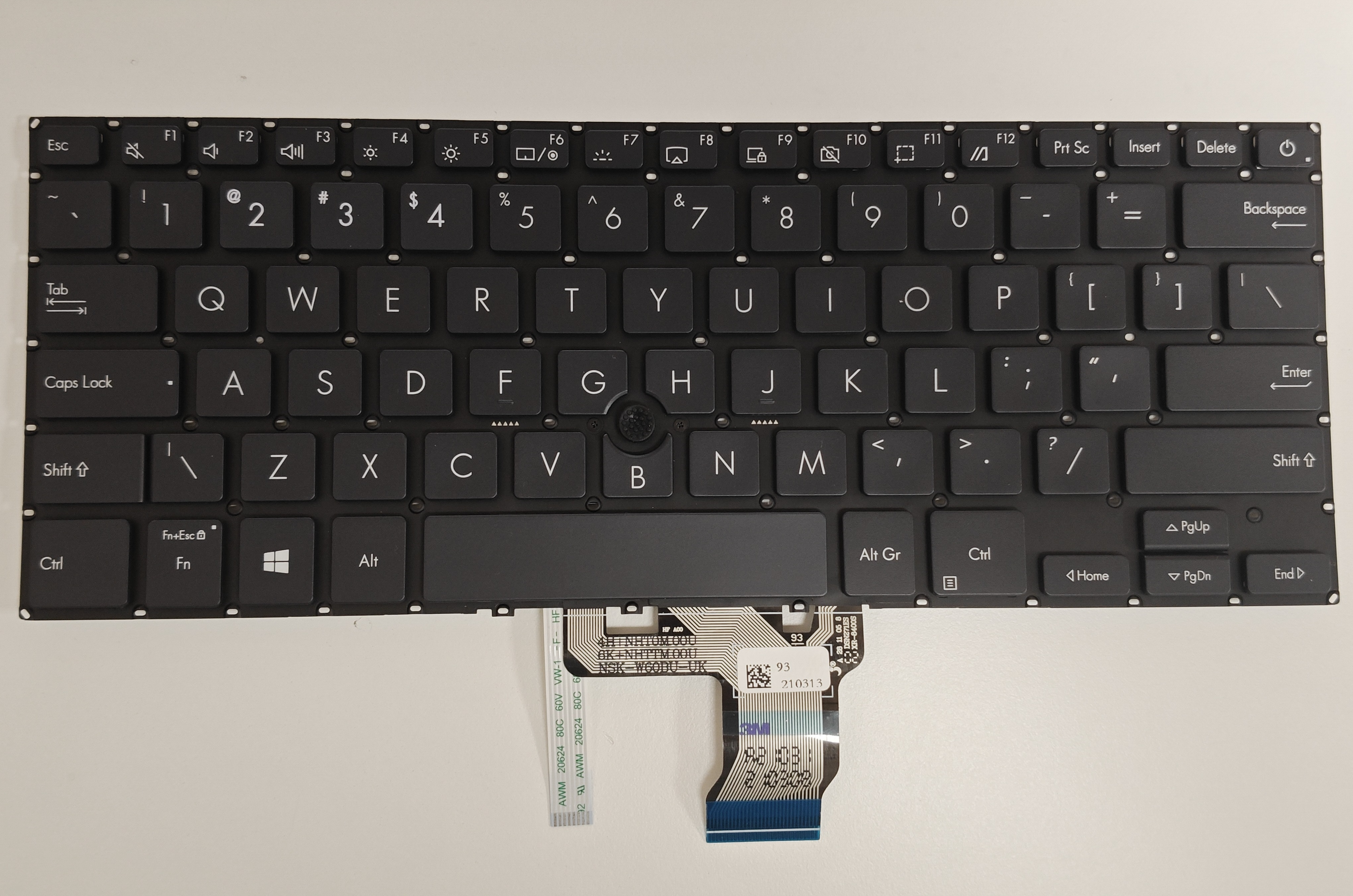 Tastatura Laptop, Asus, ExpertBook P2 P2451, P2451F, P2451FA, P2451FB, cu pointing stick - trackpoint, layout US