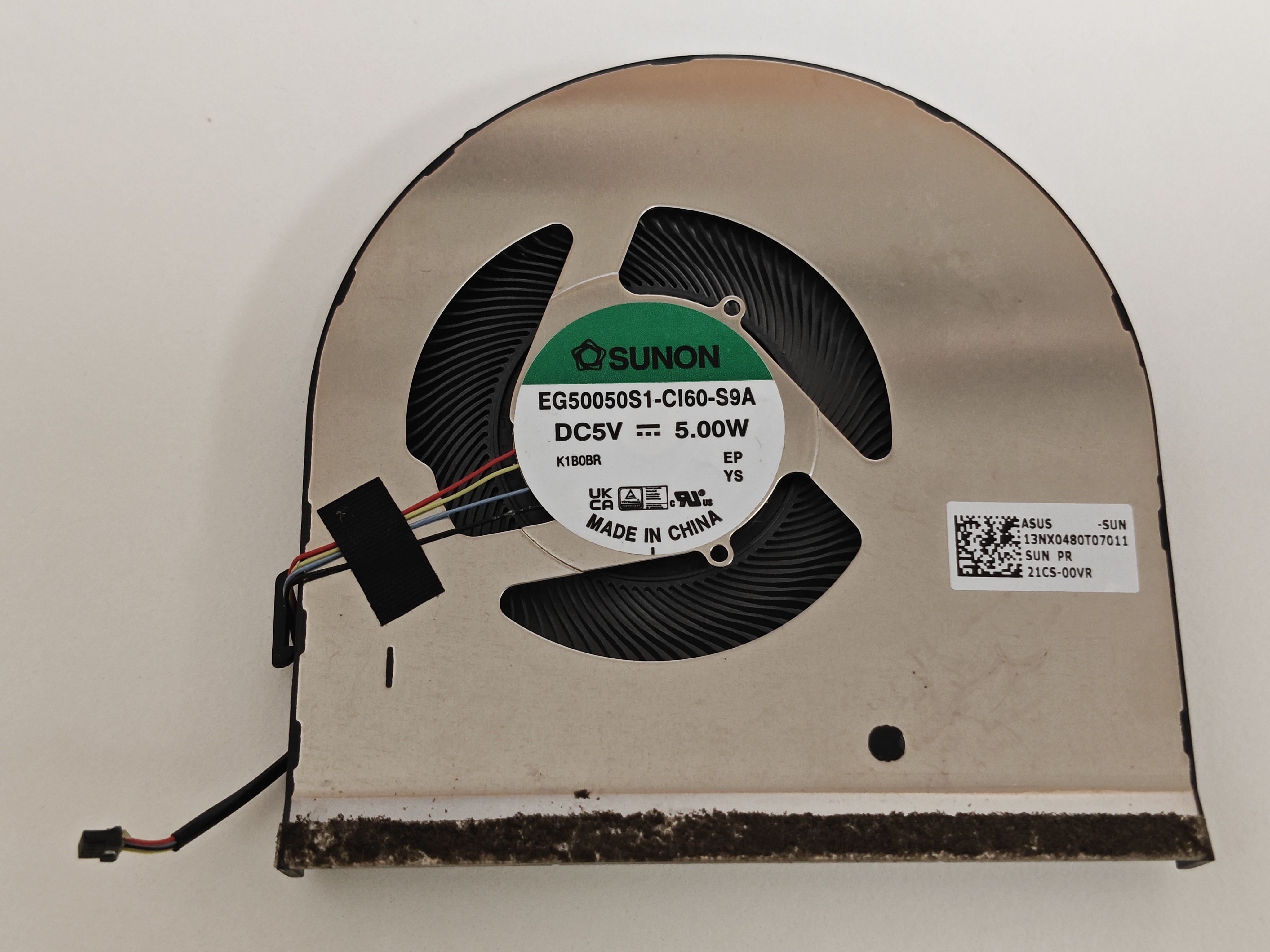 Cooler Laptop, Asus, ExpertBook B7 Flip B7402F, B7402FBA, B7402FEA, B7402FVA, 13NX0480T07011, 13NX04V0AM0101, 13NX0480AM0101, EG50050S1-CI60-S9A, 5V, 1A, 5.00W