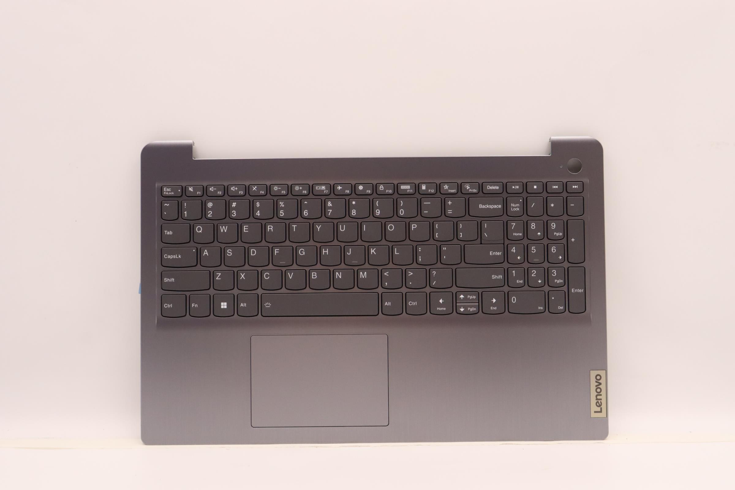Carcasa superioara cu tastatura palmrest Laptop, Lenovo, IdeaPad 3 15IAU7 Type 82RK, 82T7, 5CB1H77948, AP2JD000300, EC2JD000210, AM2JD000310, JS578, iluminata, Artic Grey, layout US