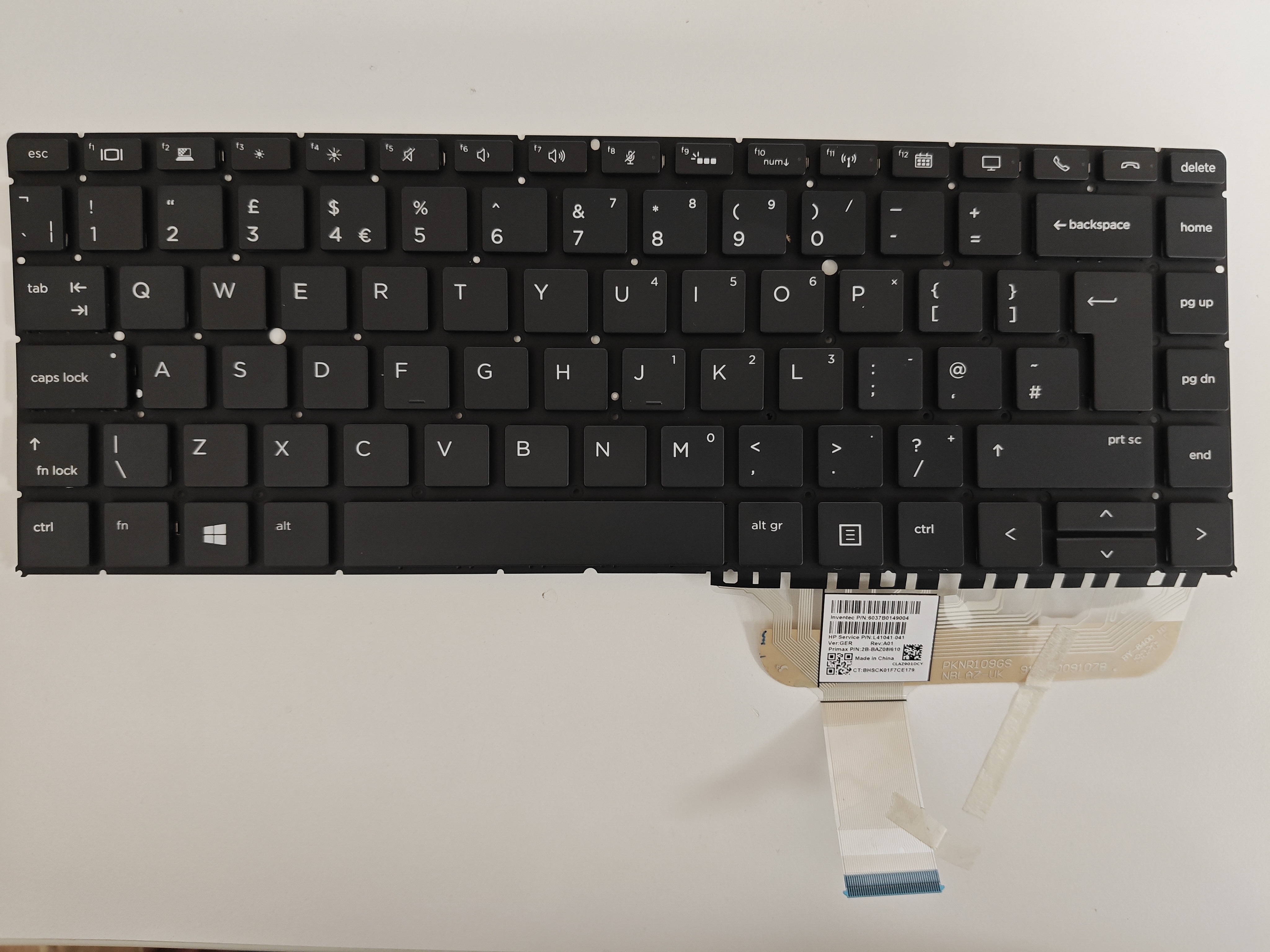 Tastatura Laptop, HP, EliteBook X360 1040 G6, iluminata, layout UK