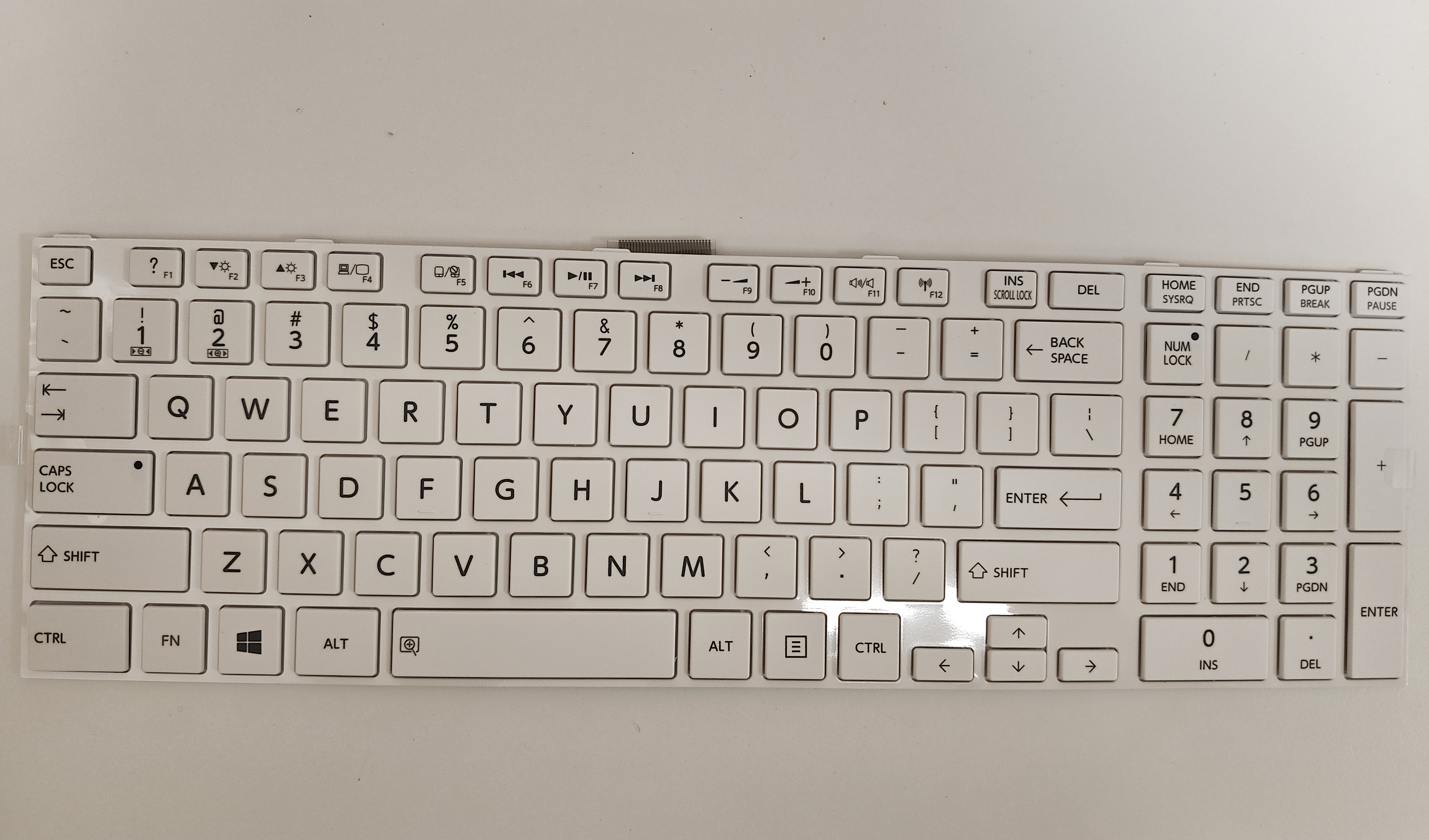 Tastatura Laptop, Toshiba, Satellite S50-A, S50D-A, S50DT-A, S50T-A, alba, layout US