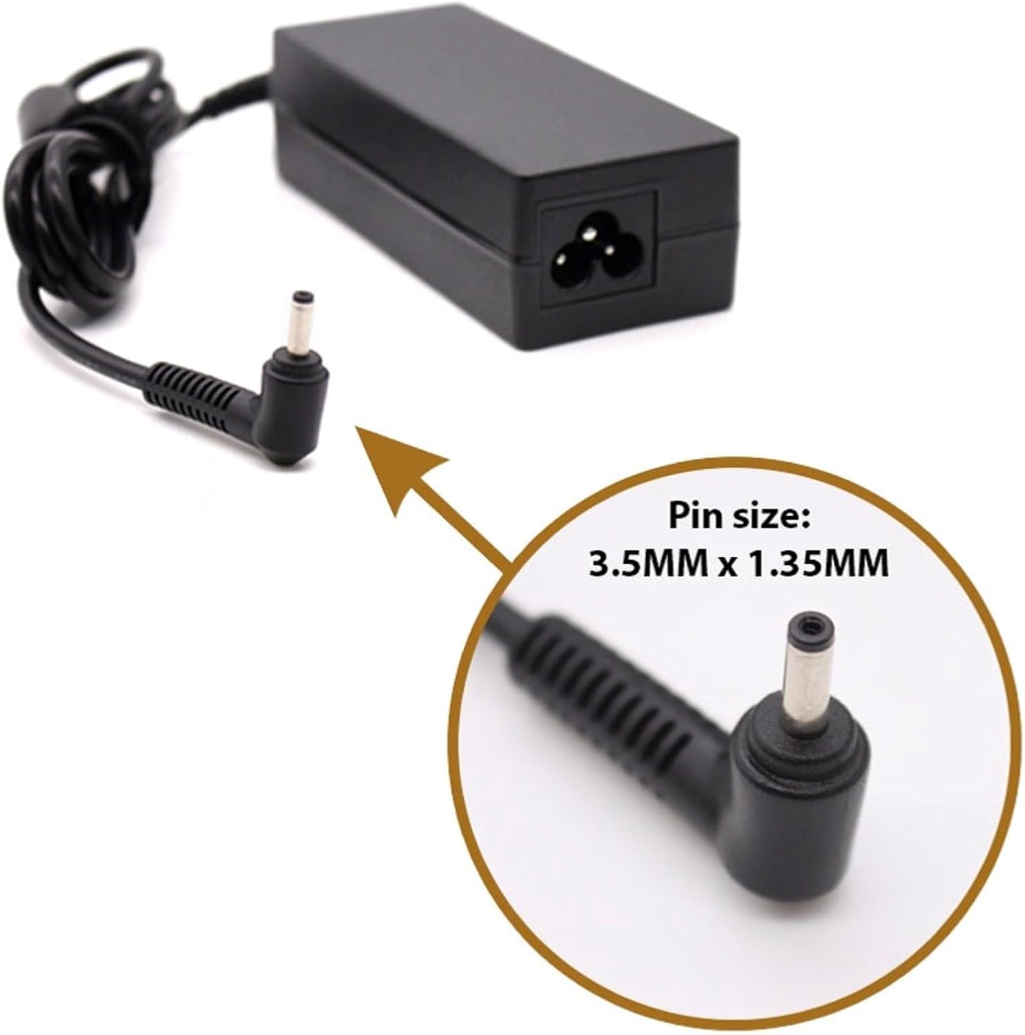 Incarcator compatibil Laptop, Medion Akoya E16401, E16402, 19V, 2.1A, 40W, mufa 3.5x1.35mm