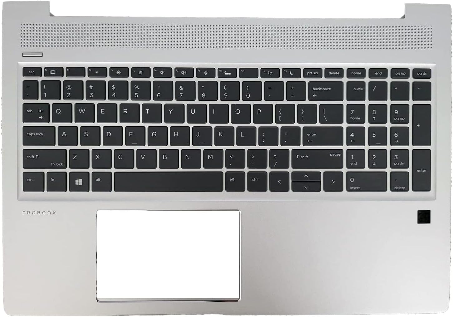 Carcasa superioara cu tastatura palmrest Laptop, HP, ProBook 450 G7, 455 G7, L45091-B31, L45090-001, iluminata, layout US