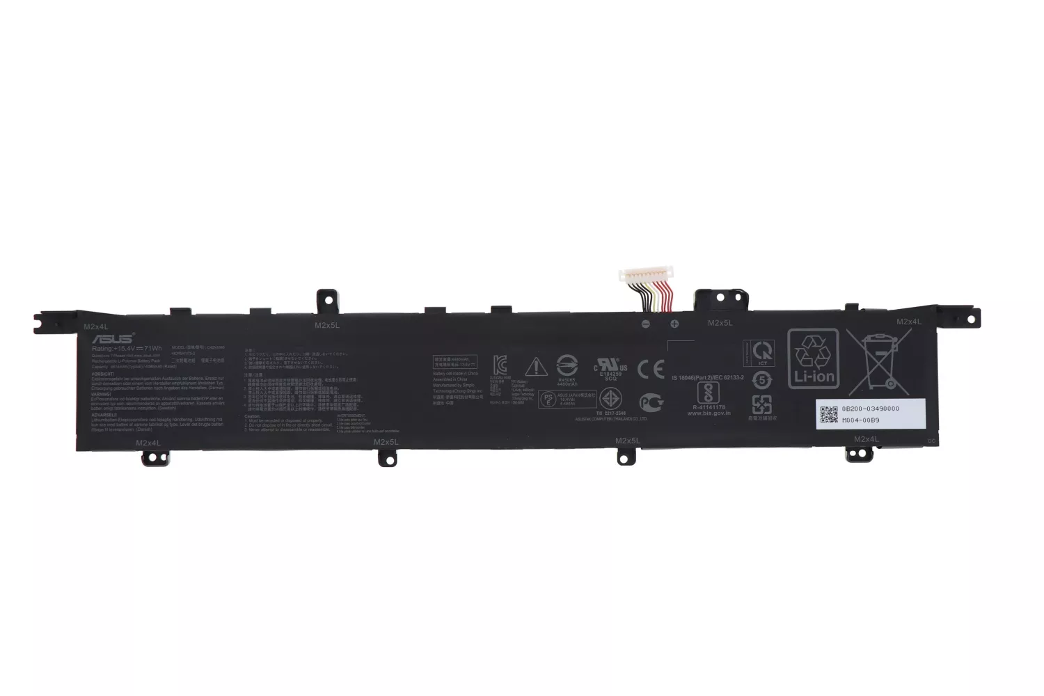 Baterie Laptop, Asus, ZenBook Pro Duo UX581G, UX581GV, UX581L, UX581LV, 0B200-03490000, 4ICP5/41/75-2, C42N1846, 15.4V, 4480mAh, 71Wh