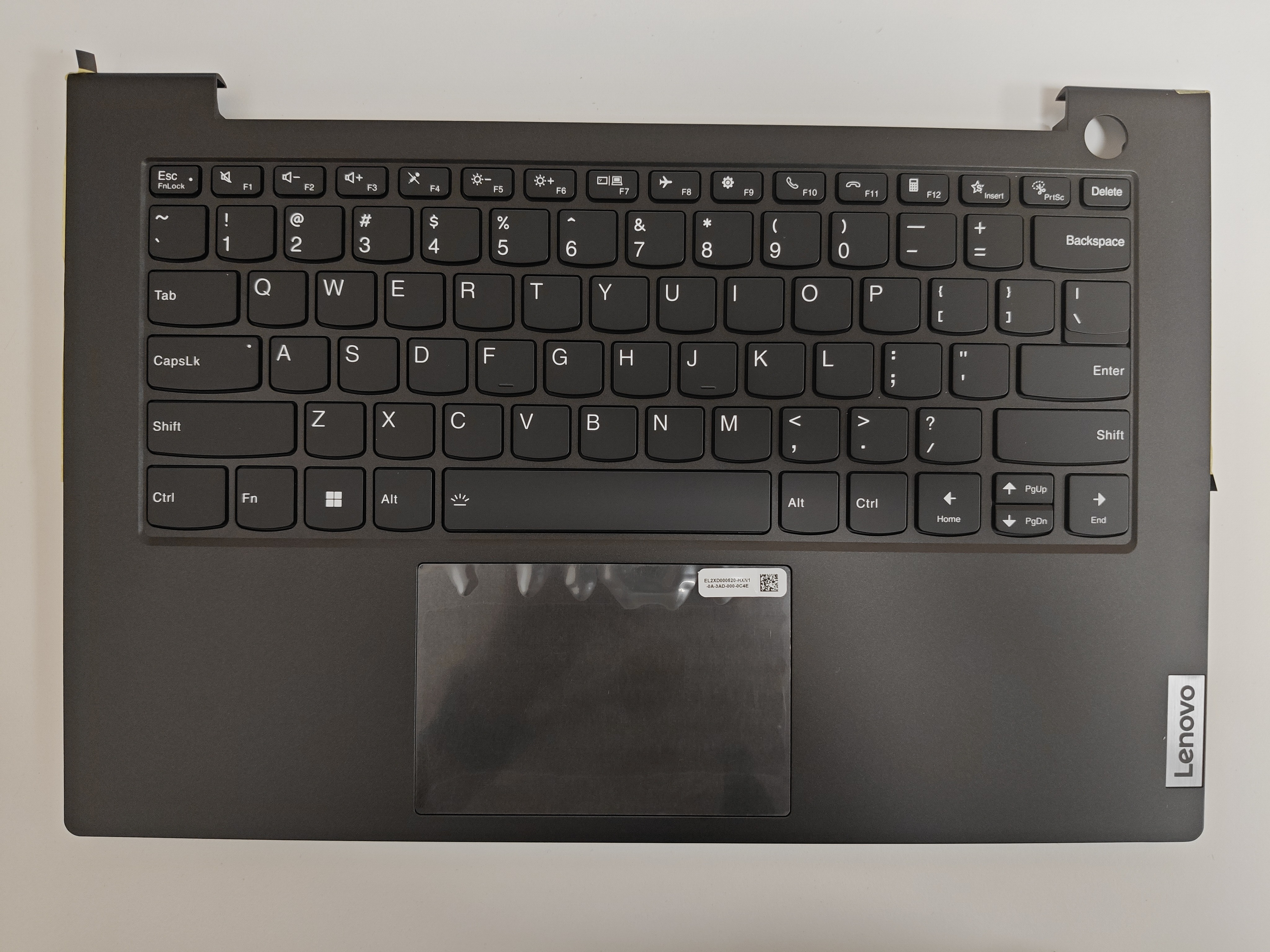 Carcasa superioara cu tastatura palmrest Laptop, Lenovo, ThinkBook 14 G4 IAP Type 21DH, 5CB1B08027, AP36R000150, ET2XD000200, ET2XD000900, neagra, iluminata, layout US
