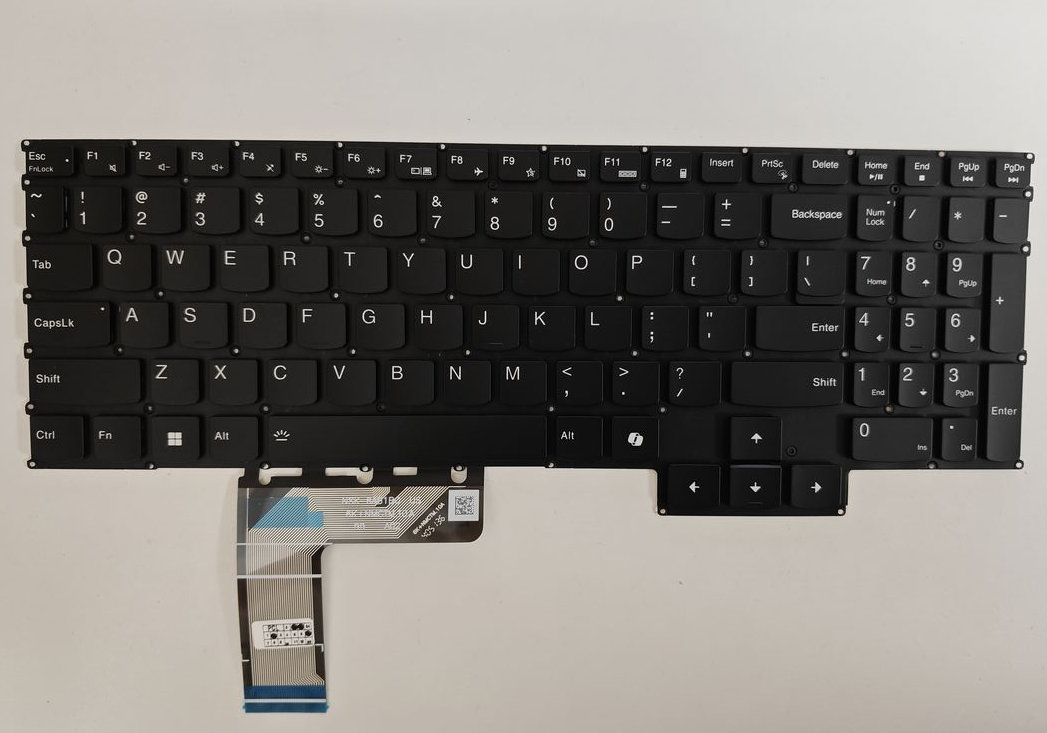 Tastatura Laptop, Lenovo, Legion Slim 5 16ARP9 Type 83EX, iluminata, neagra, layout US