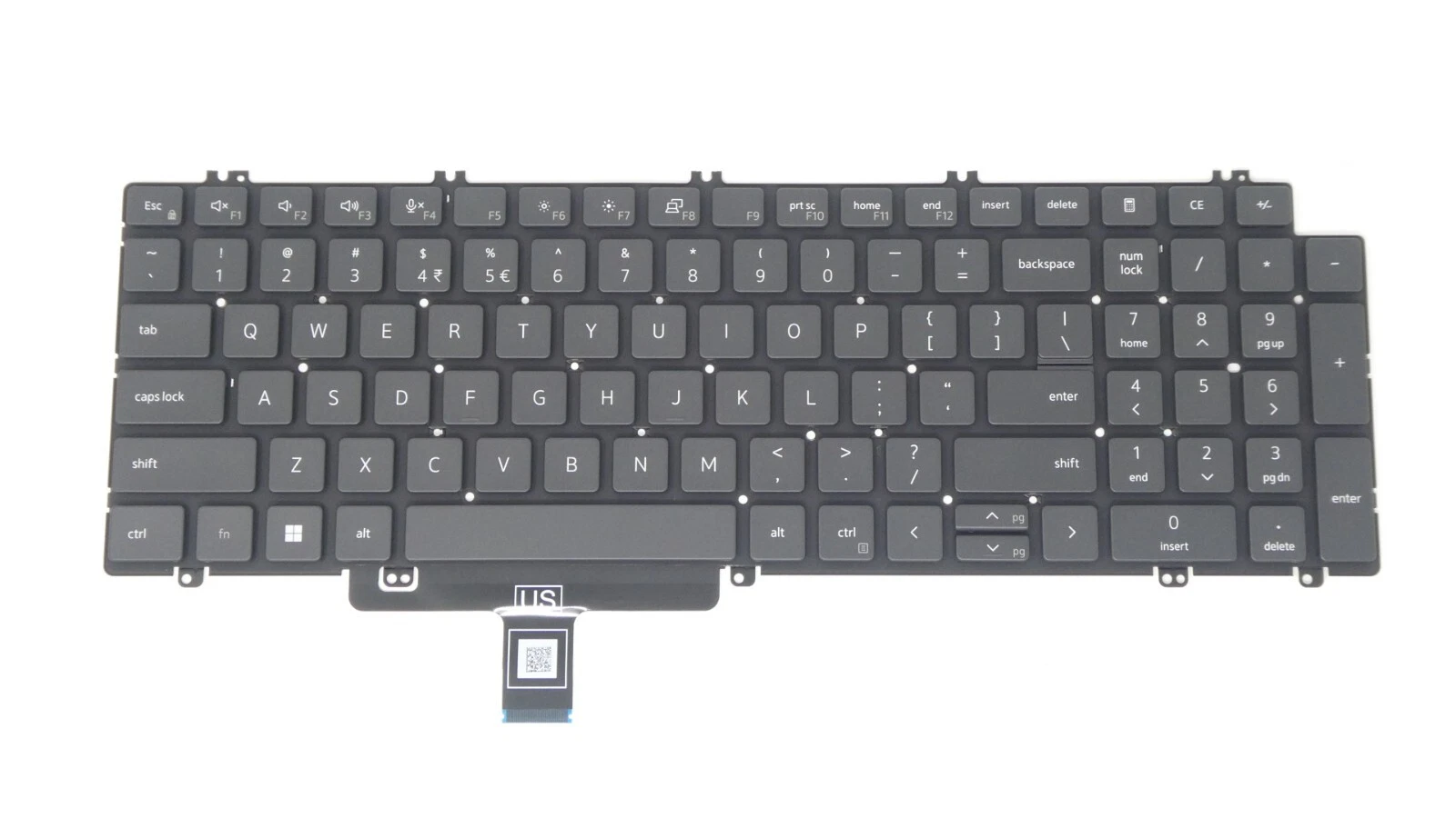 Tastatura Laptop, Dell, Precision 7670, 7680, 7770, 77780, PWKC3, 0PWKC3, neagra, layout US