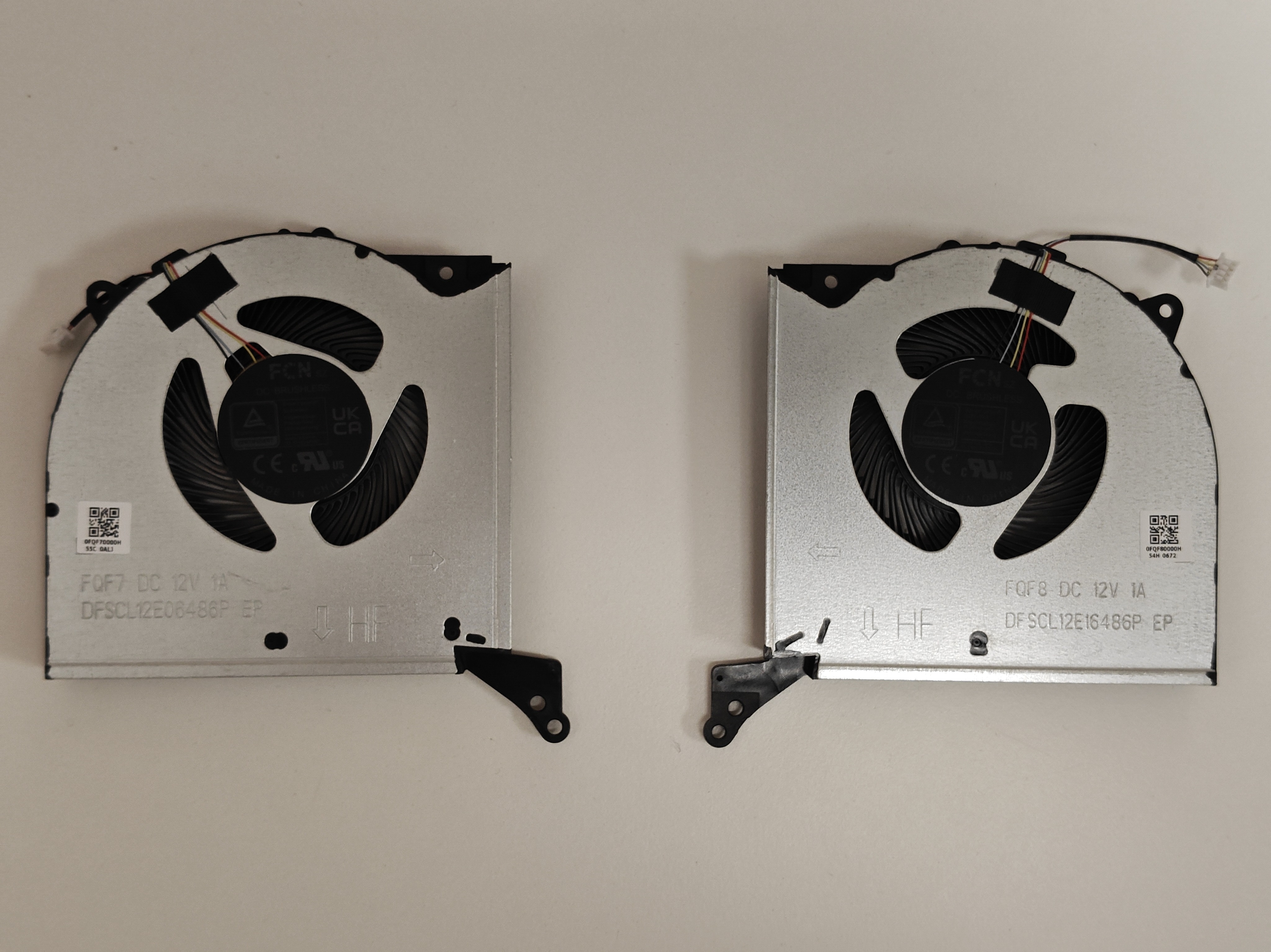 Set coolere Laptop Gaming, Lenovo, Legion Pro 7 16ARX8H Type 82WS, 5H40S20993, 5H40S20994, DFSCL12E06486P-FQF7, 0FQF70000H, DFSCL12E16486P-FQF8, 0FQF80000H, 12V, 1A