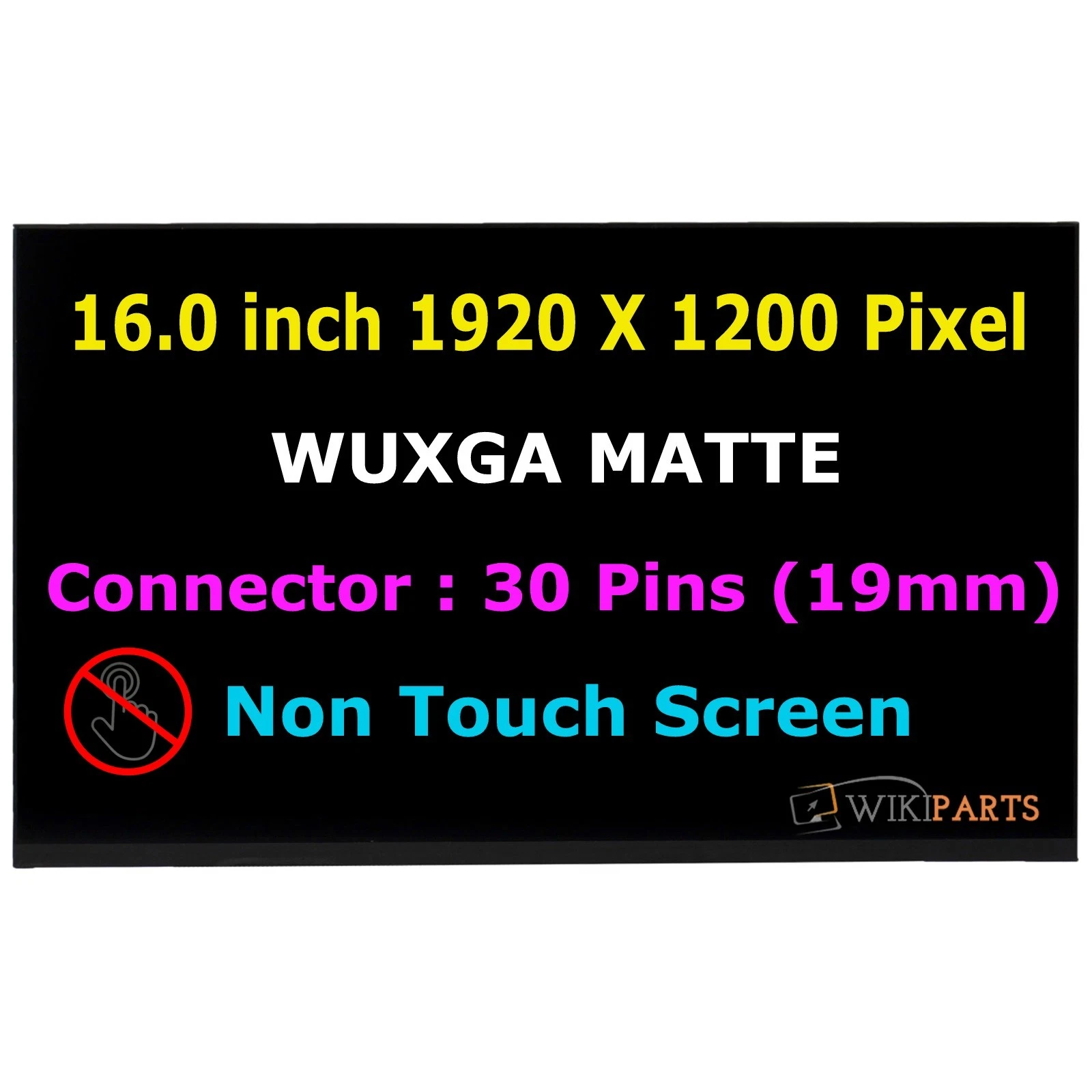 Display Laptop, HP, EliteBook 6 G1i 16, P34950-001, N160JCA-E5M, 16 inch, rezolutie FHD+, 1920x1200, IPS, 60Hz, conector 19mm, 30 pini