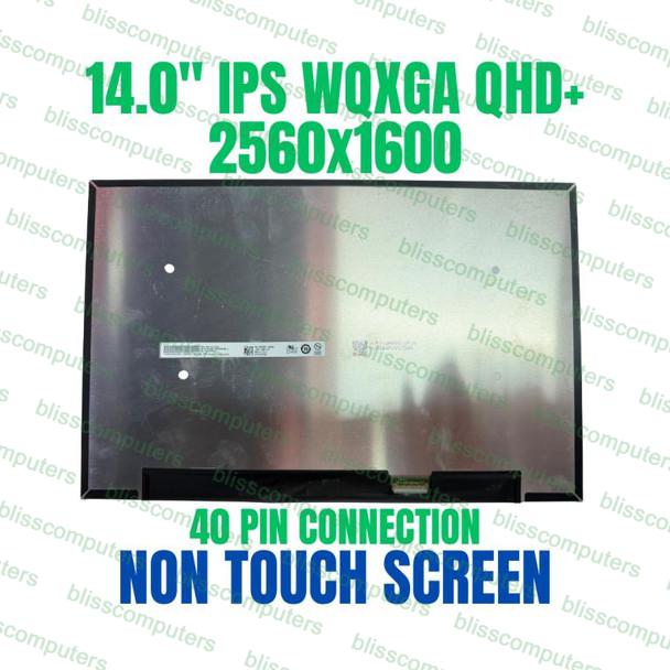 Display Laptop, Dell, 14 Plus DB14250, P197G, P197G001, PKD5W, 0PKD5W, B140QAN09.J, 14 inch, rezolutie QHD+, 2560X1600, IPS, 120Hz, conector ingust 20mm, 40 pini
