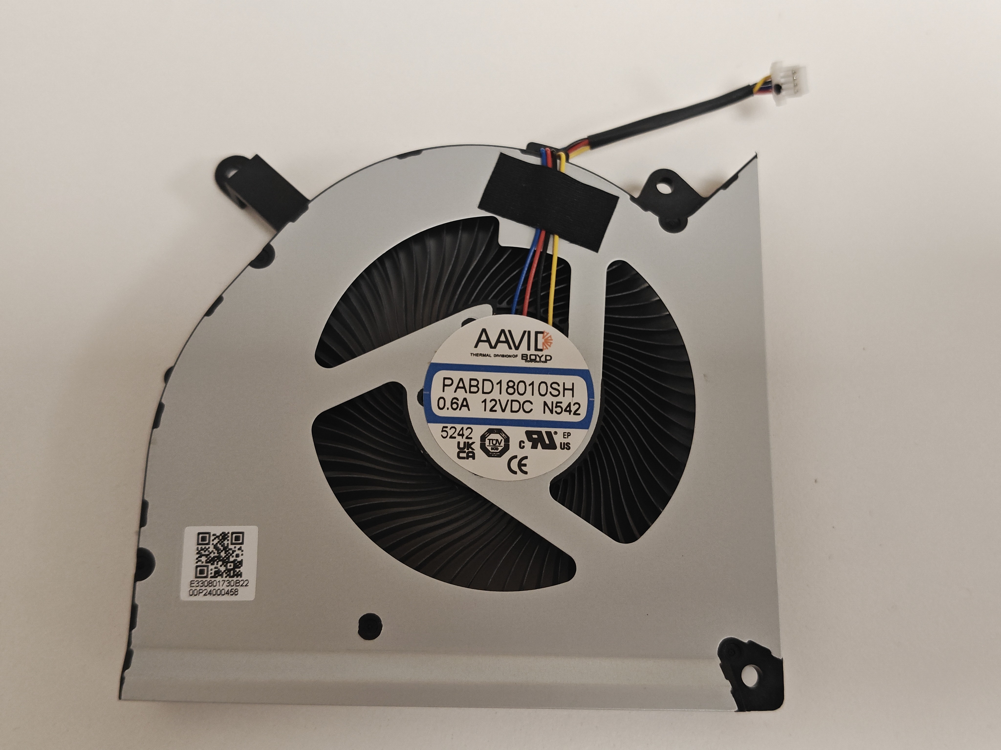 Cooler procesor Laptop Gaming, MSI, CreatorPro X18 HX A14VMG, A14VKSG, MS-1822, PABD18010SH-N542, N518, N531, E330402880B22, 12V, 0.6A, CPU