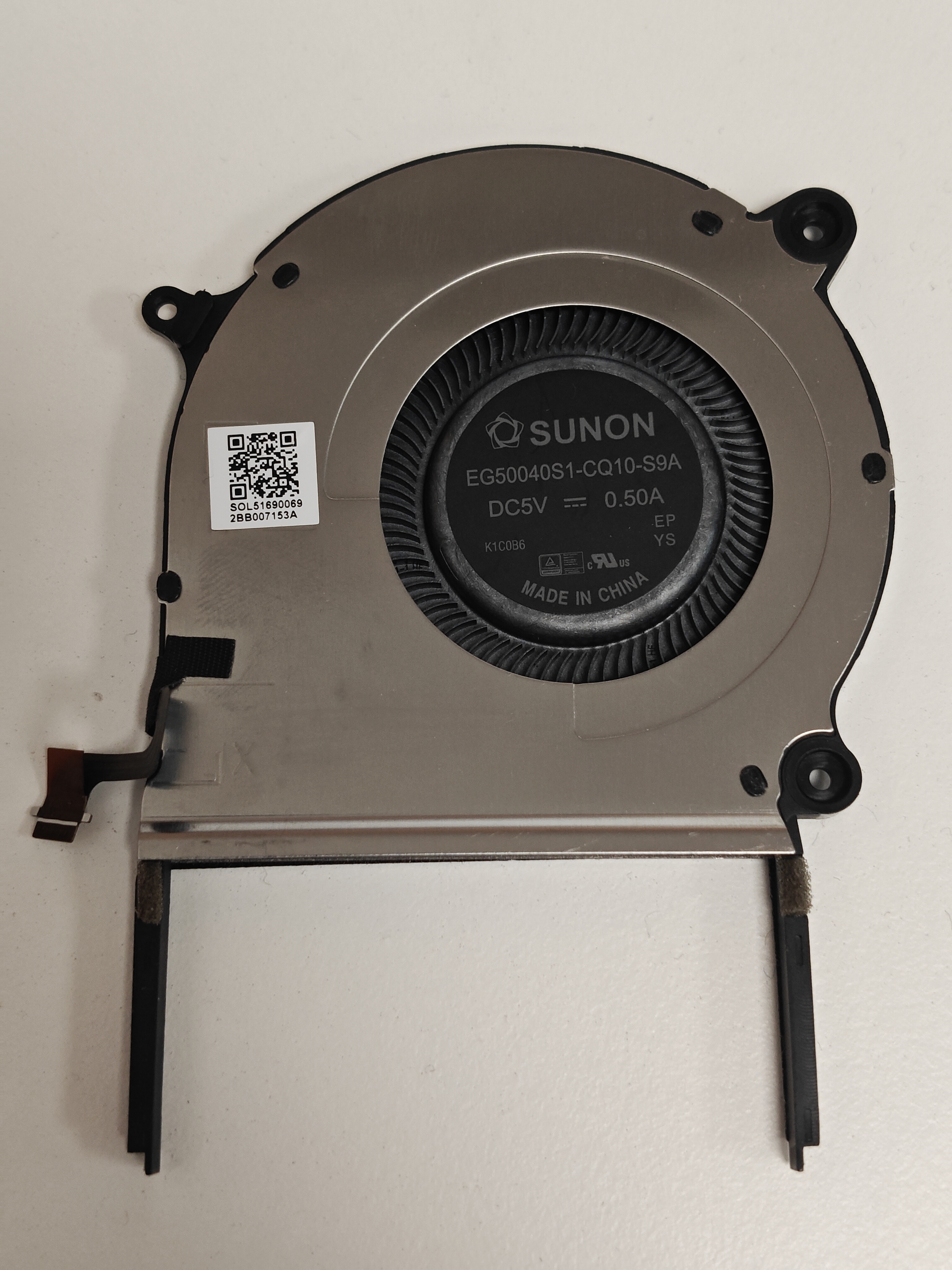 Cooler placa video Laptop, Huawei, MateBook X Pro MRG-W56, EG50040S1-CQ10-S9A, SOL51690069, ND75C78-21A02, 5V, 0.5A, GPU