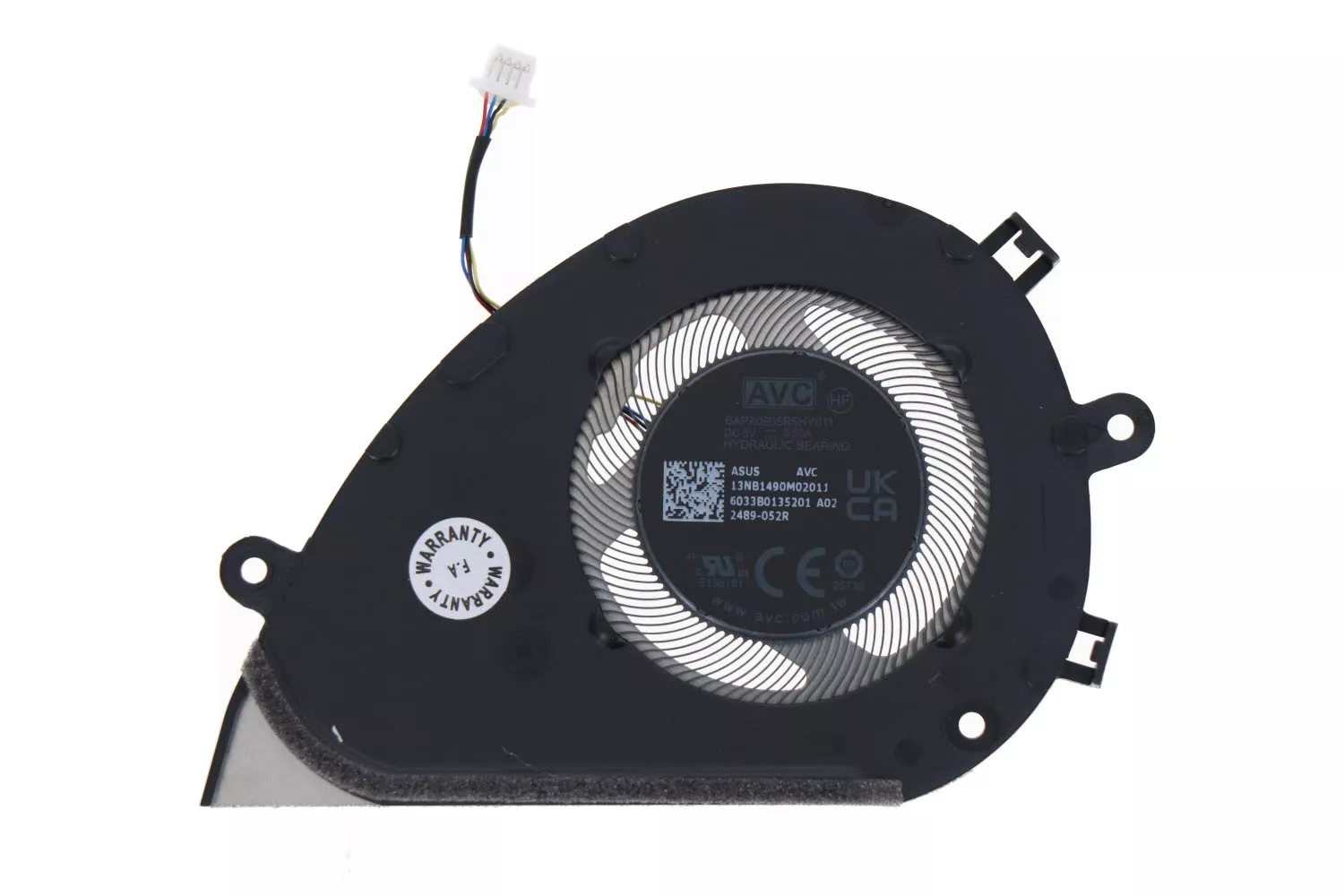 Cooler procesor Laptop, Asus, VivoBook S15 K5504V, K5504VA, K5504VAB, K5504VN, 13NB1490P02011, BAPA0905R5HY011, 6033B0149801 5V, 0.5A, CPU