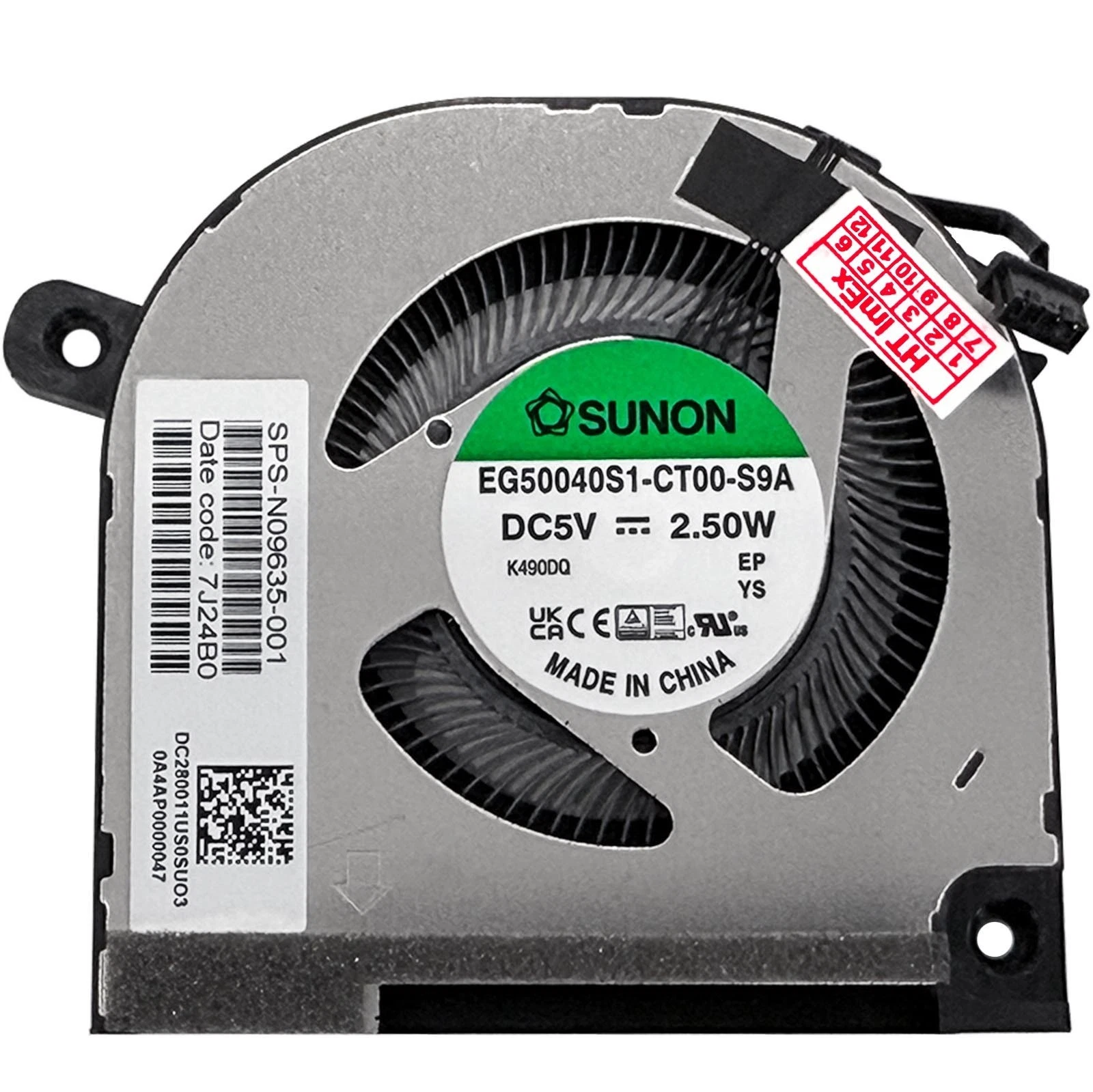 Cooler procesor Laptop 2-in-1, Envy X360 15-EW, 15T-EW, TPN-C157, N09635-001, EG50040S1-CT00-S9A, K4900Q, DC280011US0, DFS5F22B04954A-FPL3, DC28000ZCF0, CPU