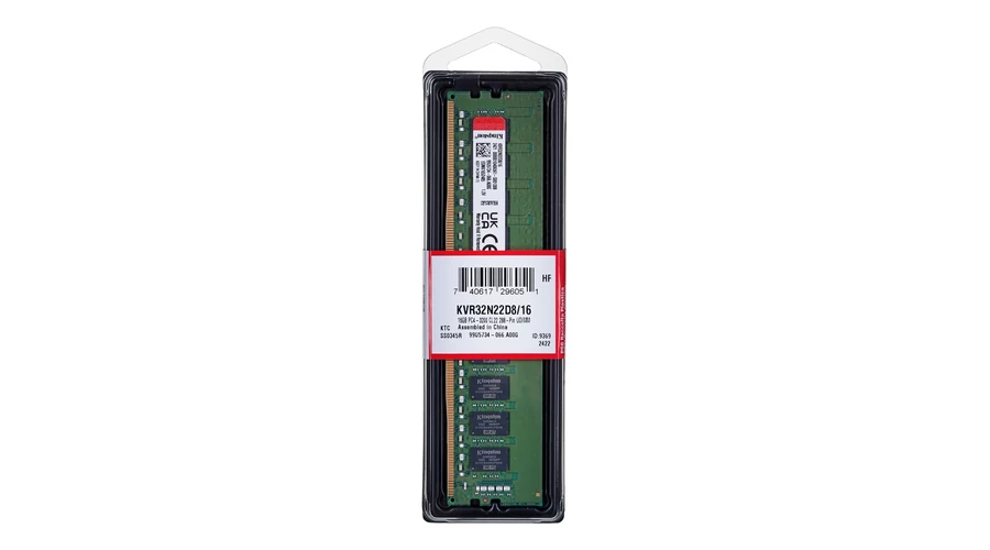 Memorie ram PC Desktop, Kingston, 16GB, DDR4, 3200Mhz, CL22, KVR32N22D8/16, PC4-25600, 1.20V