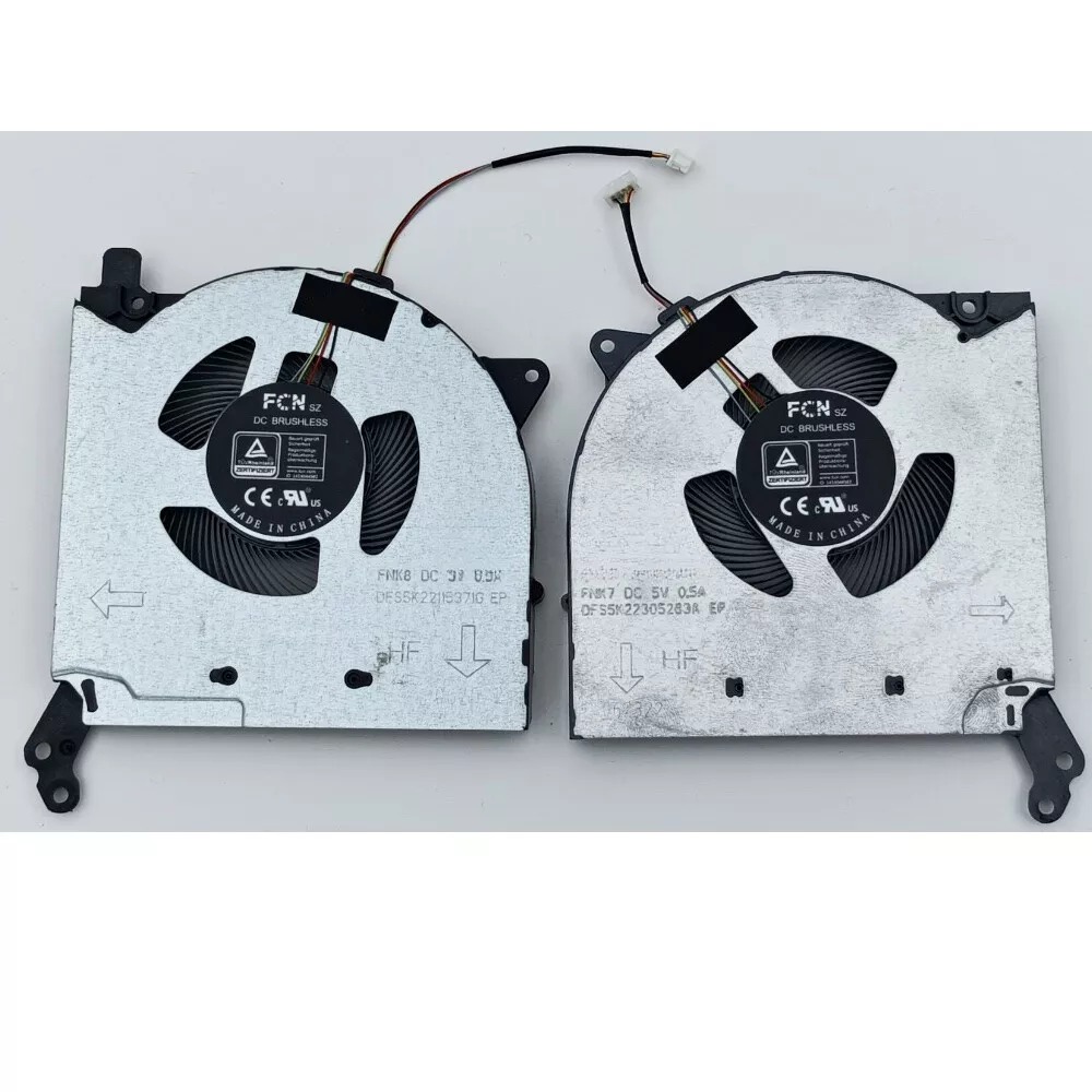 Set coolere Laptop, Lenovo, Legion 5-17ITH6 Type 82JN, 5H40S20366, DFS5K22305283A, FNK7, DFS5K22115371G, FNK8, 5V, 0.5A