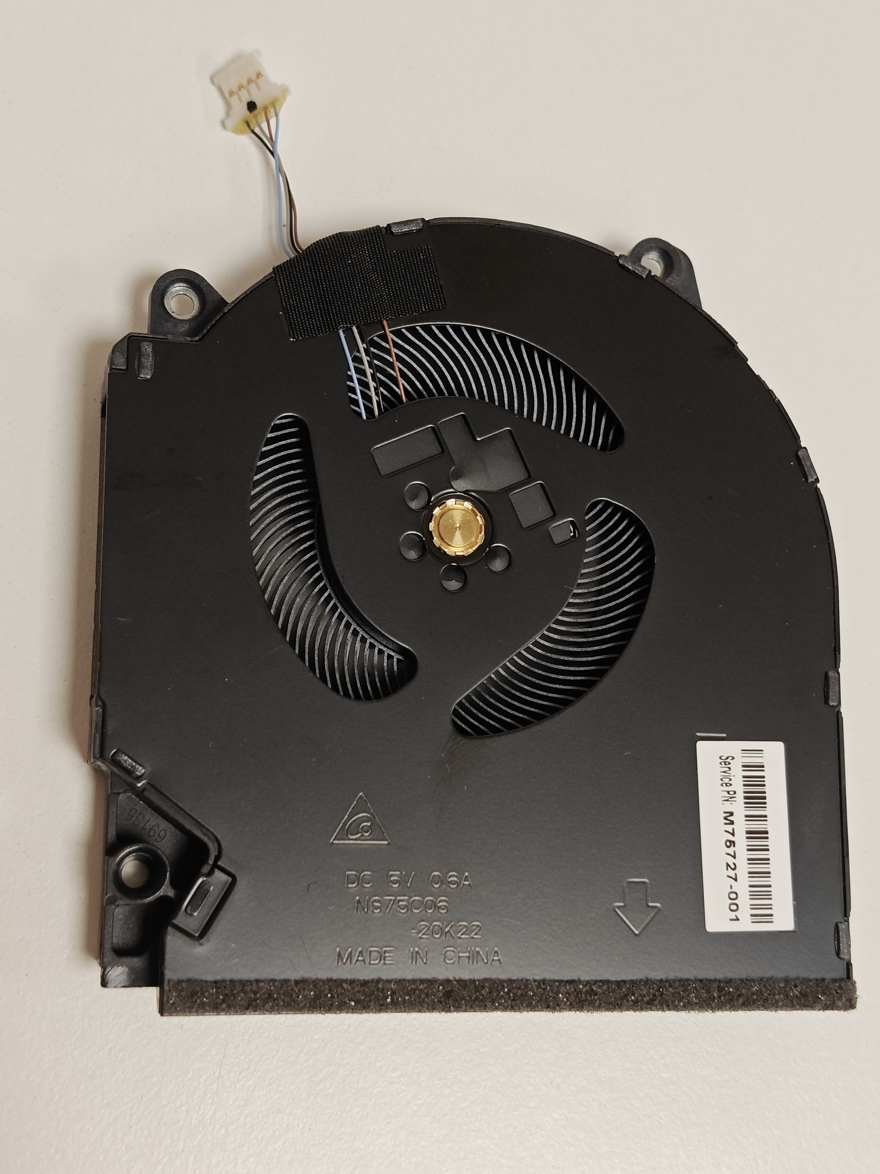 Cooler placa video Laptop Gaming, HP, Victus 16-D, 16T-D, TPN-Q263, M75726-001, M75727-001, NS75C06-20K22, DTADQ5D588F007, 80W, RTX 3060, 5V, 0.6A, GPU