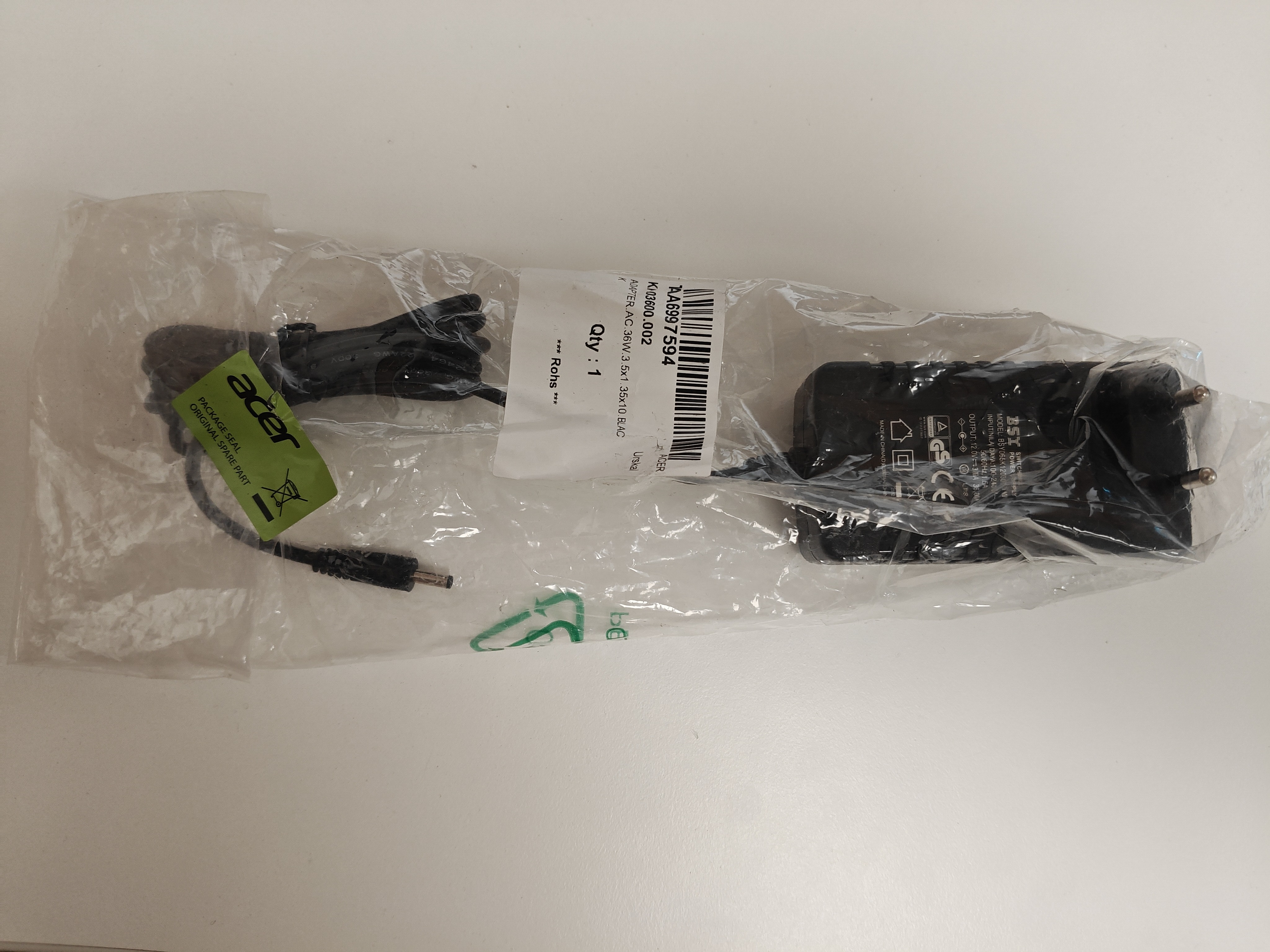 Incarcator Laptop, Allview, Allbook J, BSY065K120300VW, 12V, 3A, 40W, mufa 3.5x1.35mm