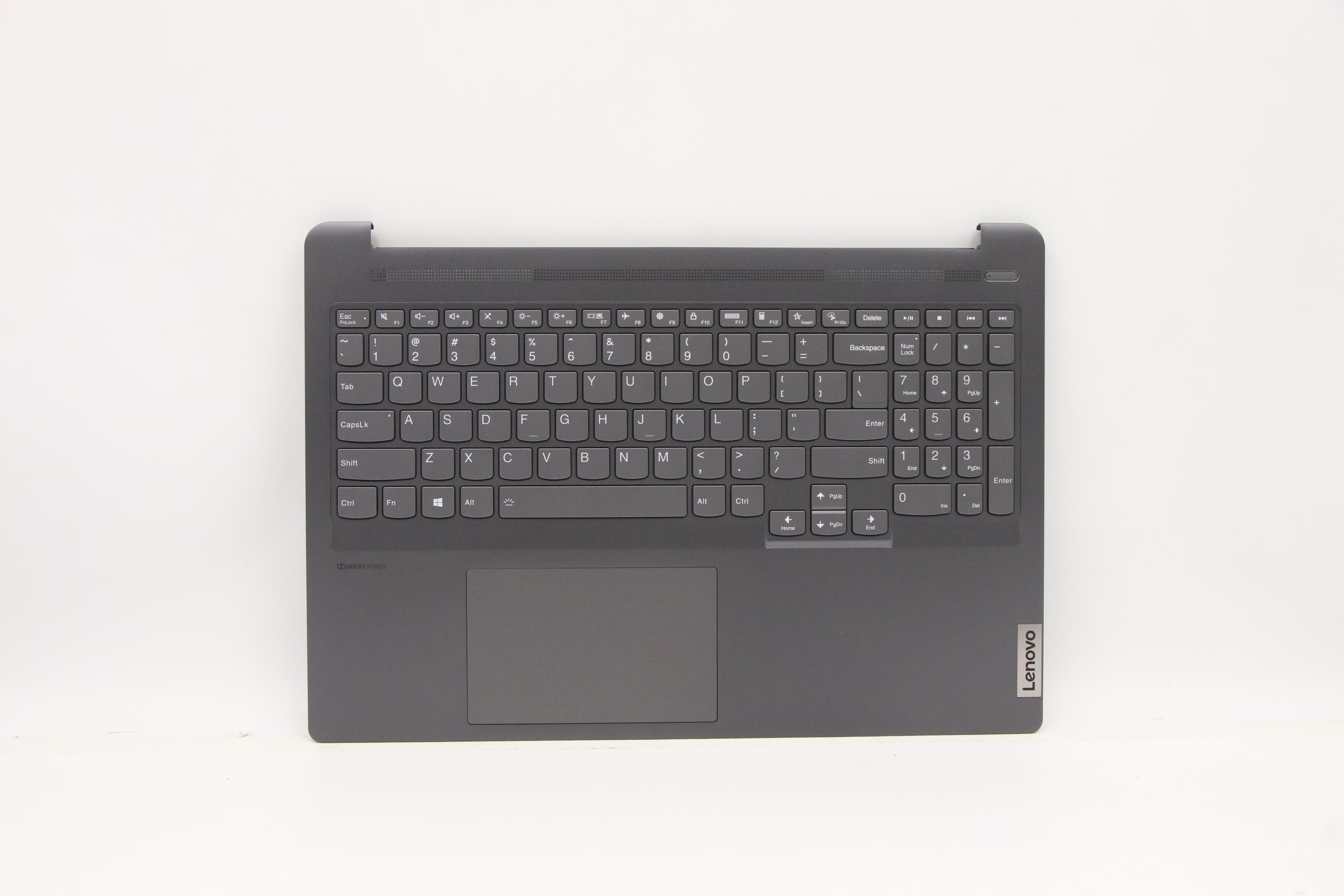 Carcasa superioara cu tastatura palmrest Laptop, Lenovo, IdeaPad Creator 5-16ACH6 Type 82L6, 5CB1C75002, HQ20721186000, HQ20901213000, 21621, iluminata, gri, layout US