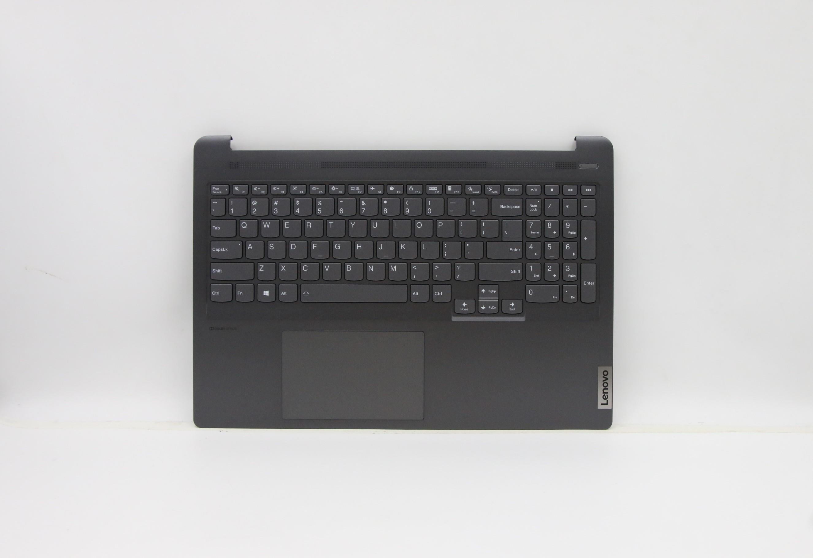 Carcasa superioara cu tastatura palmrest Laptop, Lenovo, IdeaPad Creator 5-16ACH6 Type 82L6, 5CB1C74970, HQ20721093000, HQ20901213000, 22B17, N83029, iluminata, gri, layout US