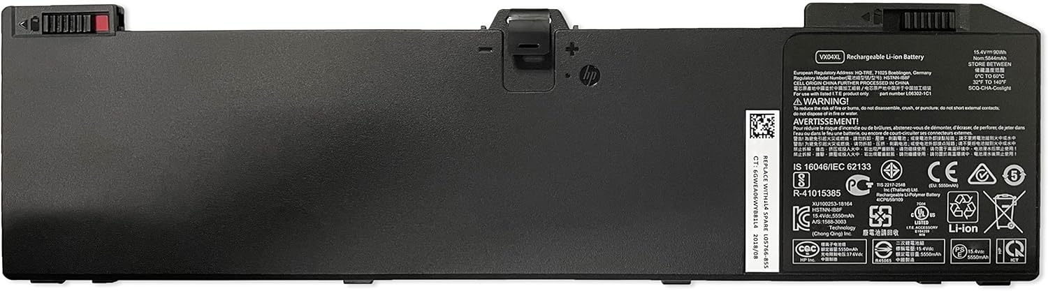 Baterie compatibila Laptop, HP, Zbook 15 G6, L05766-855, L06302-1C1, HSN-Q13C, 4ME79AA, HSTNN-IB8R, HSTNN-IB8F, VX04XL, 15.4V, 58440mAh, 90Wh