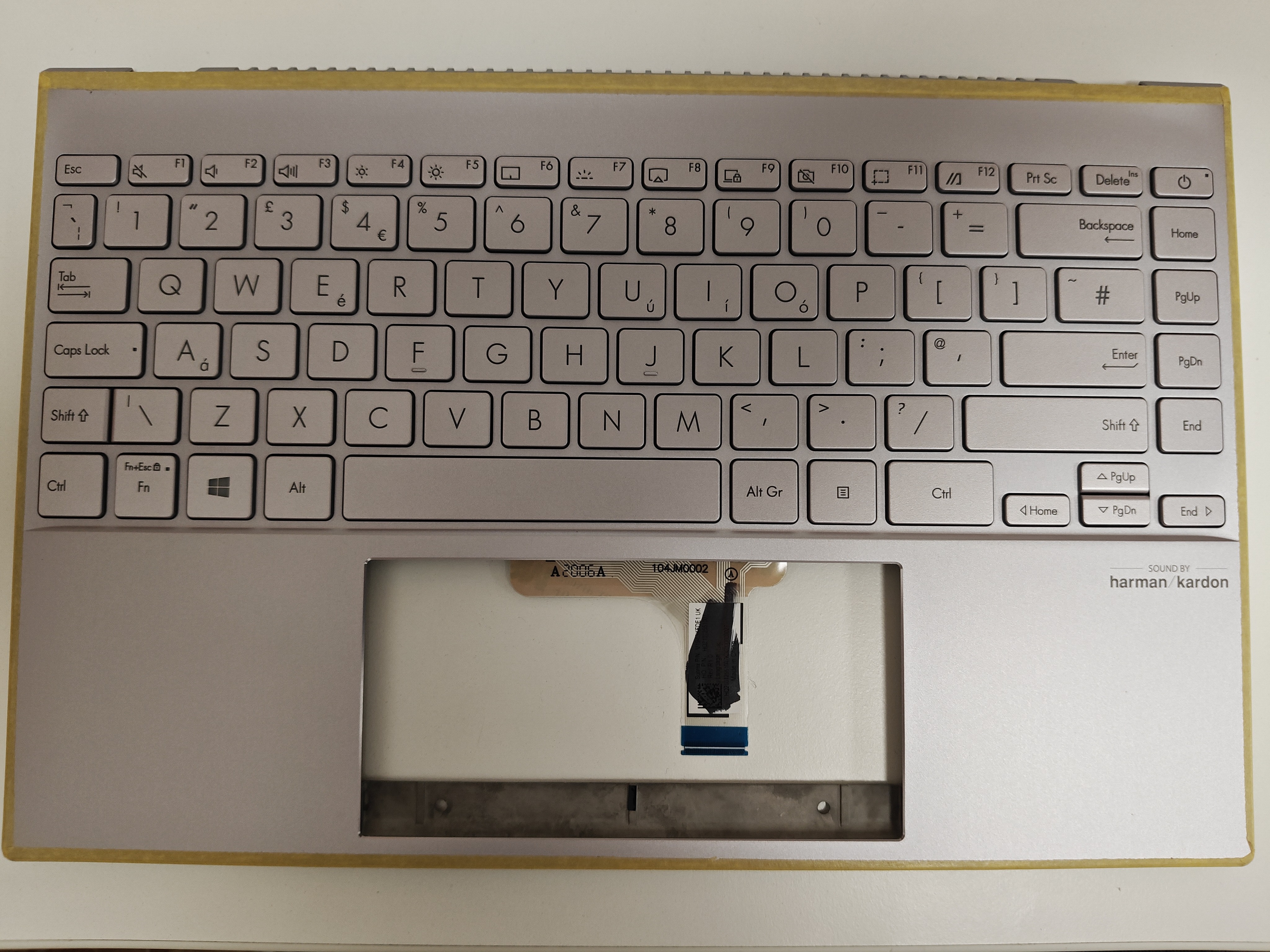 Carcasa superioara cu tastatura palmrest Laptop, Asus, ZenBook 13 UX325J, UX325JA, 90NB0QY2-R30UK0, 90NB0SL2-M00EC0, HQ207209320000, UX325JA-2P, iluminata, Liliac, layout UK