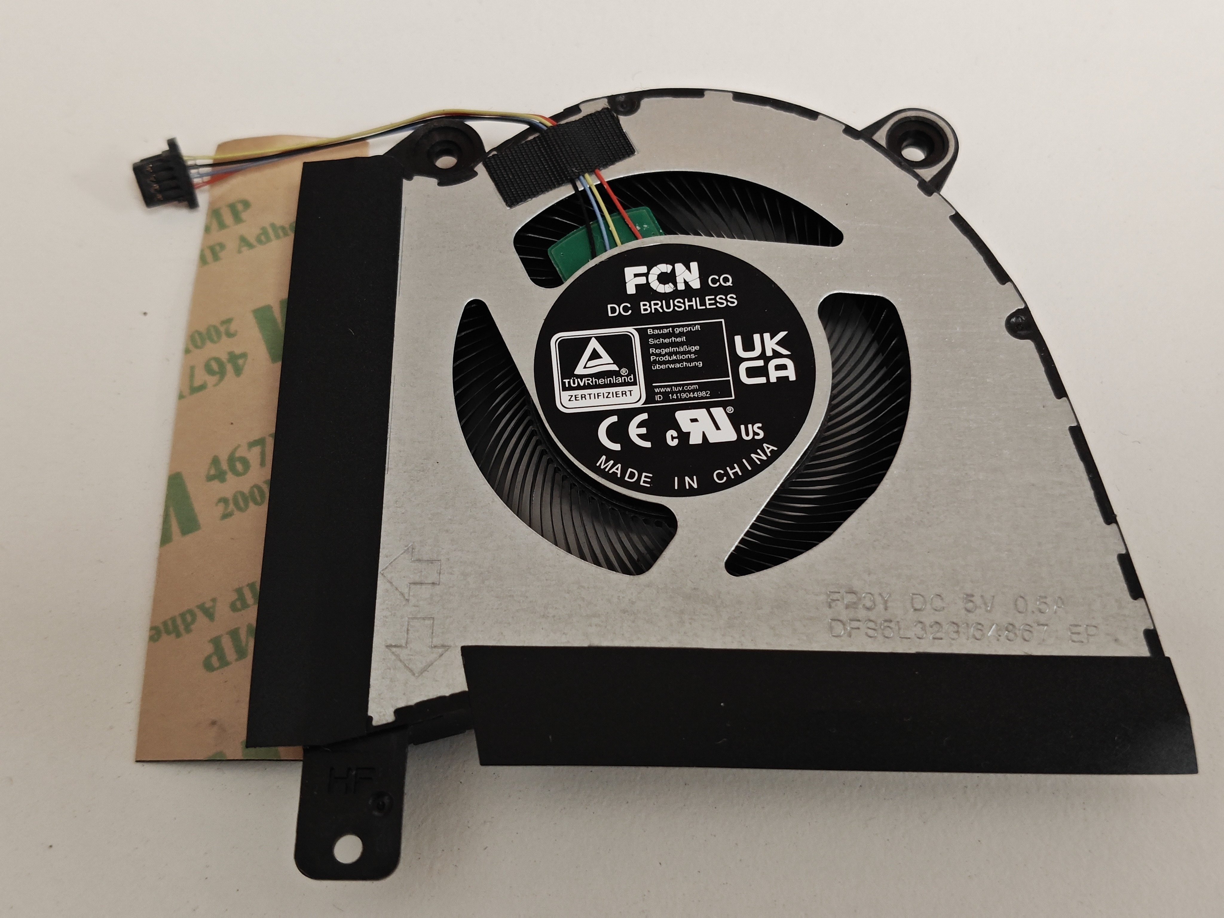 Cooler compatibil placa video Laptop Gaming, Asus, ROG Zephyrus 13NR09U0AP1001, 13NR09U0AP0601, 13NR09U0AP0602, 13NR09U0AP0401, DFS5L32G164867-FP3Y, 6033B0117401, 13NR09U0APP0402, 6033B0112101, 5V, 0.5A, GPU