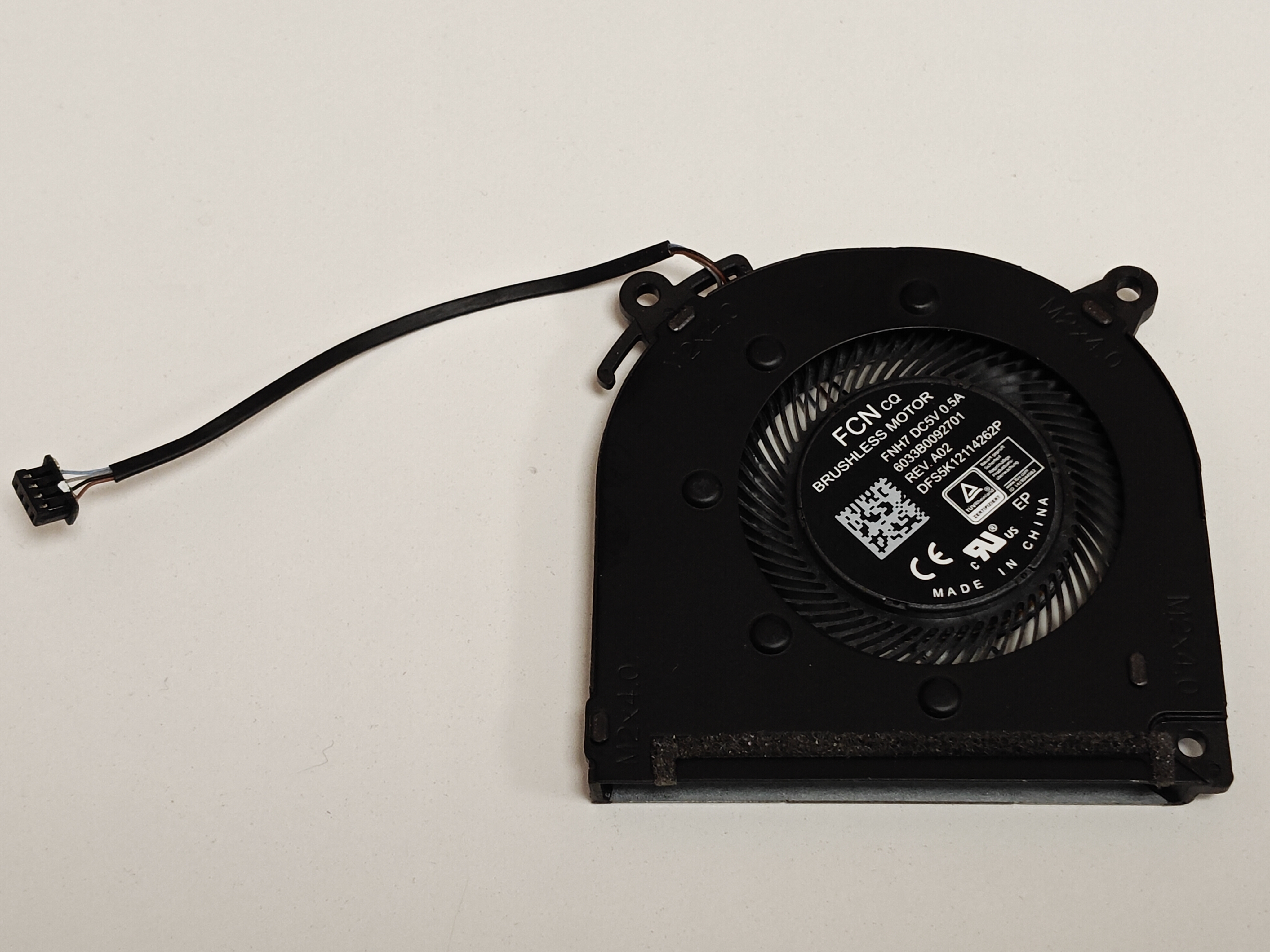 Cooler procesor Laptop, HP, 17-CP, 17Z-CP, M53066-001, M50438-001, 6033B0092701, FNH7, DFS5K12114262P, BAPA0606R5HY009, 6033B0093301, Discret, 5V, 0.5A, CPU