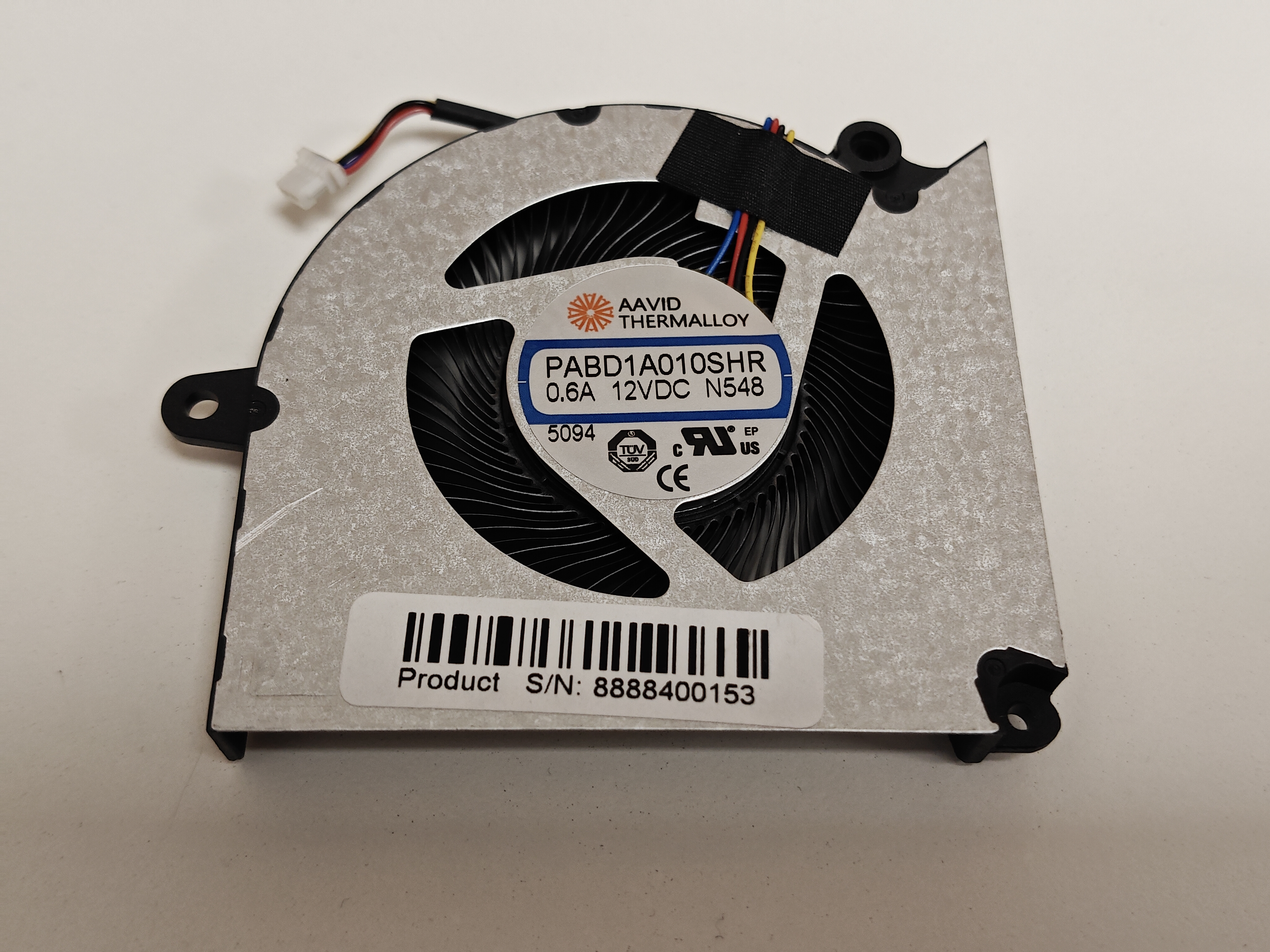 Cooler procesor Laptop Gaming, MSI, Sword 16HX B14VEG, B14VEKG, B14VFK, B14VFKG, B14VGKG, PABD1A010SHR-N548, 12V, 0.6A, CPU