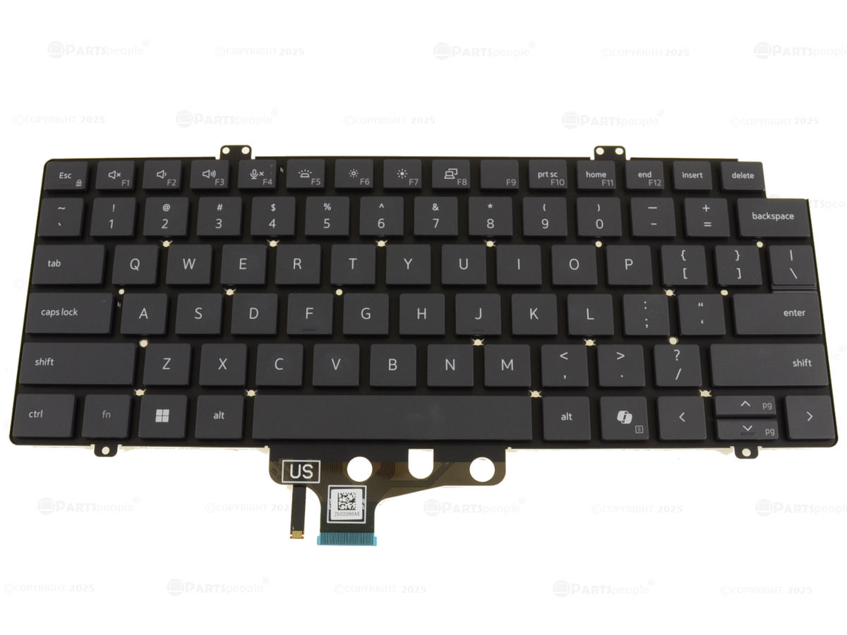 Tastatura Laptop, Dell, Pro Max 14 MC14250, P196G, P196G001, RW20C, 0RW20C, iluminata, gri inchis, layout US