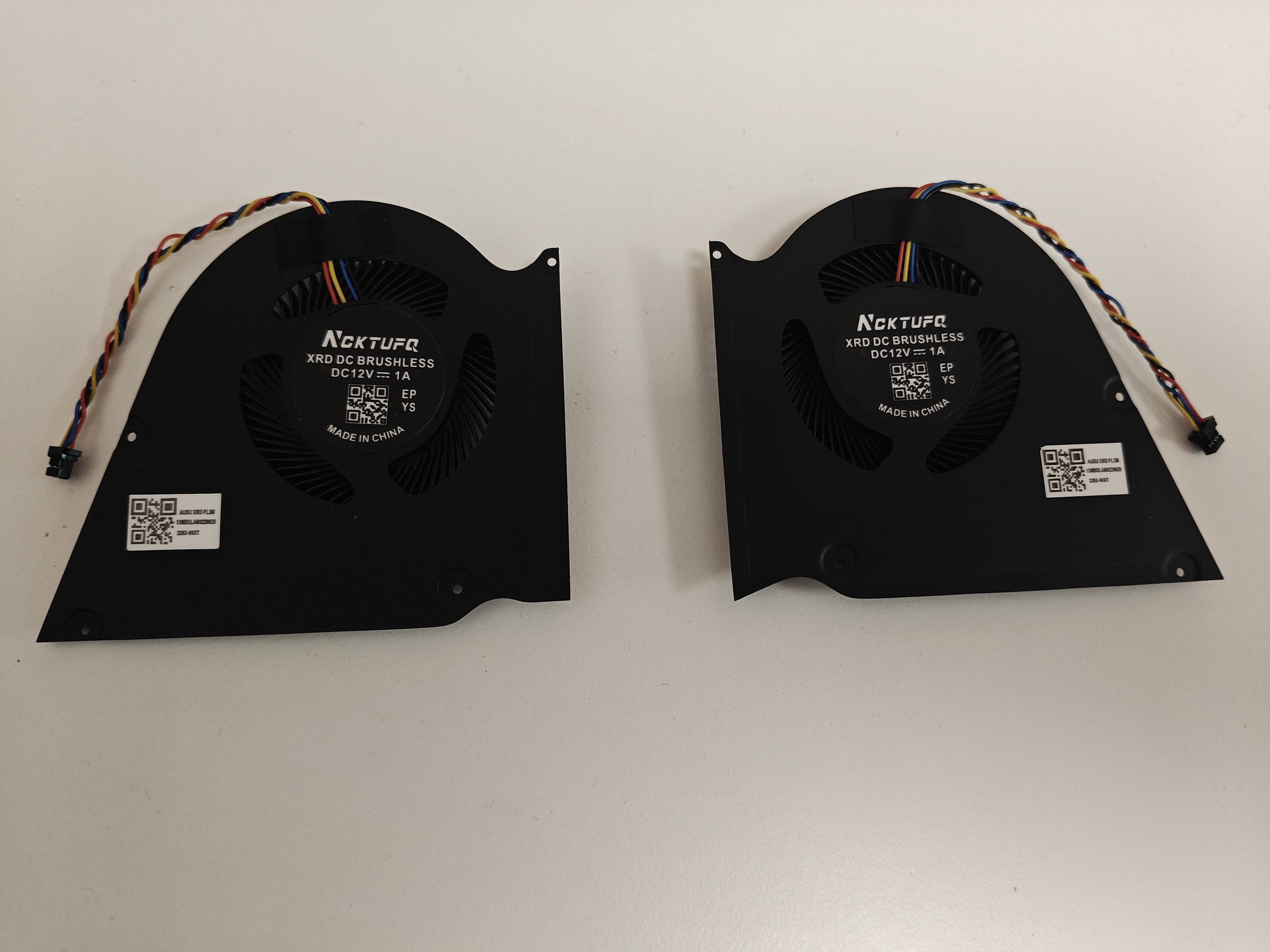 Set coolere compatibile Laptop Gaming, Asus, ROG Zephyrus S GX531G, GX531GM, GX531GS, GX531GV, GX531GW, GX531GWR, 13NR0100M14011, 13NR0160M01011, 13NR0100M15011, 13NR01D0M08011, DFSCK22115181C, DFSCK22105182C, 12V, 1A