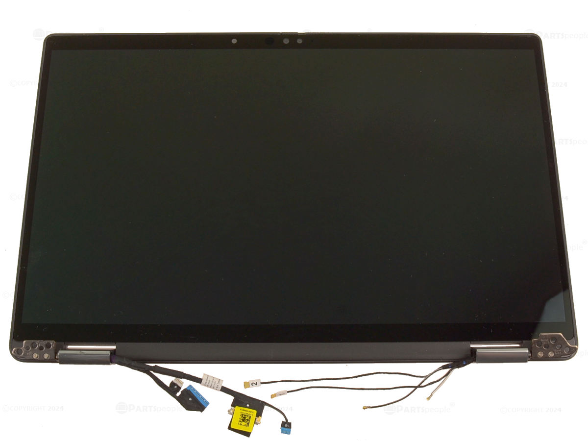 Ansamblu display complet cu capac display, rama, balamale si cablu video Laptop, Dell, Latitude 7430, P135G, P135G002, 99C2M, 14 inch, touchscreen, argintiu