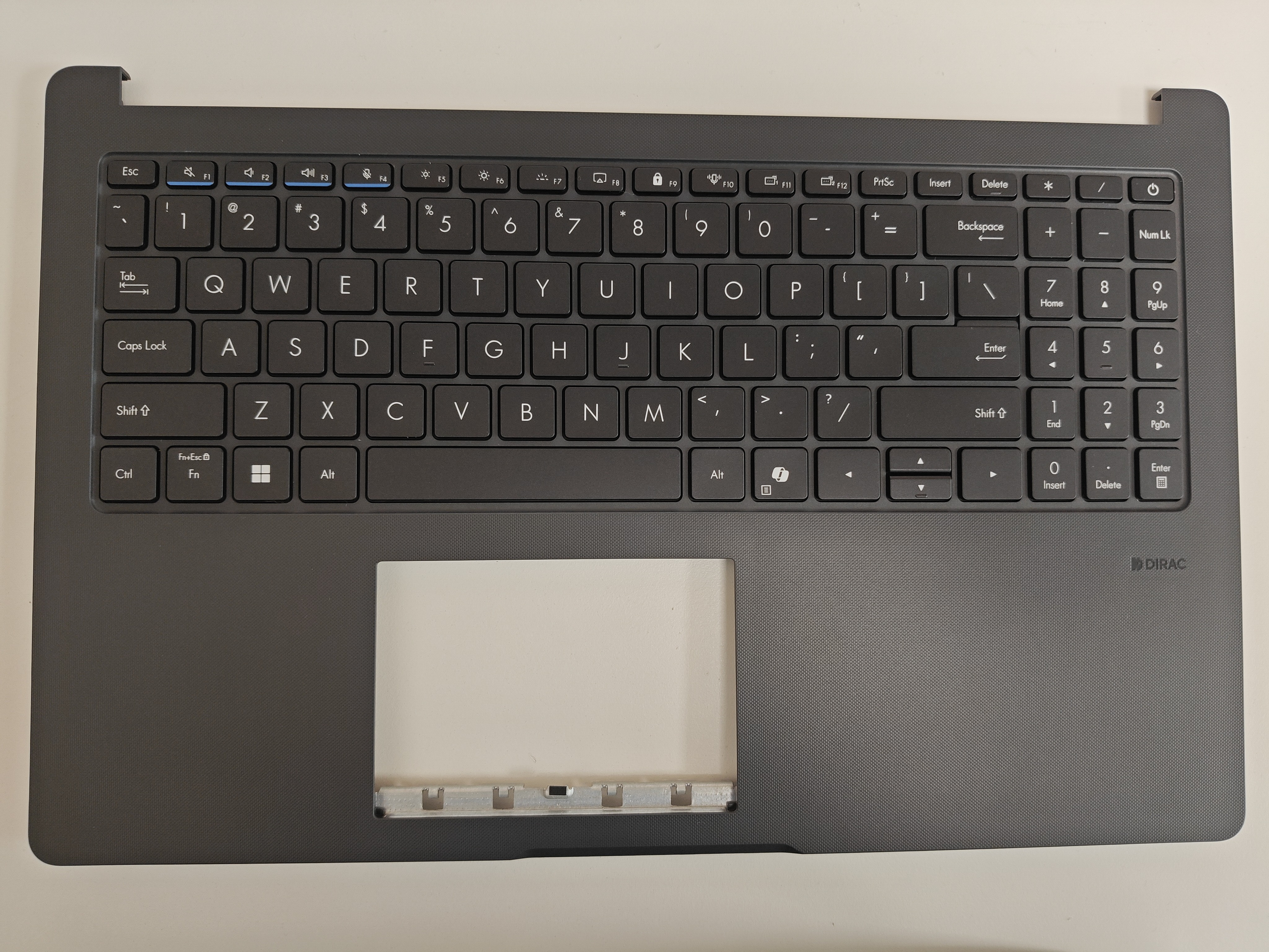 Carcasa superioara cu tastatura palmrest Laptop, Asus, ExpertBook B1 B1503C, B1503CTA, B1503CVA, 90NX0801-R34US3, 13N1-JZL0411, 13N1-JZA0501, B1503CVA-1A, iluminata, gri, layout US