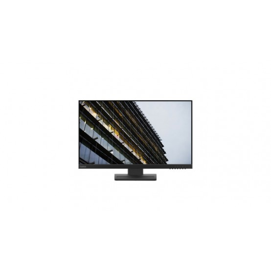 Monitor calculator Lenovo, ThinkVision E24-28, 23.8 Inch, IPS, Full HD 1920x1080, 60Hz, HDMI/DP/VGA, Boxe, Reglabil Pivot, VESA, Negru, pentru Desktop/PC