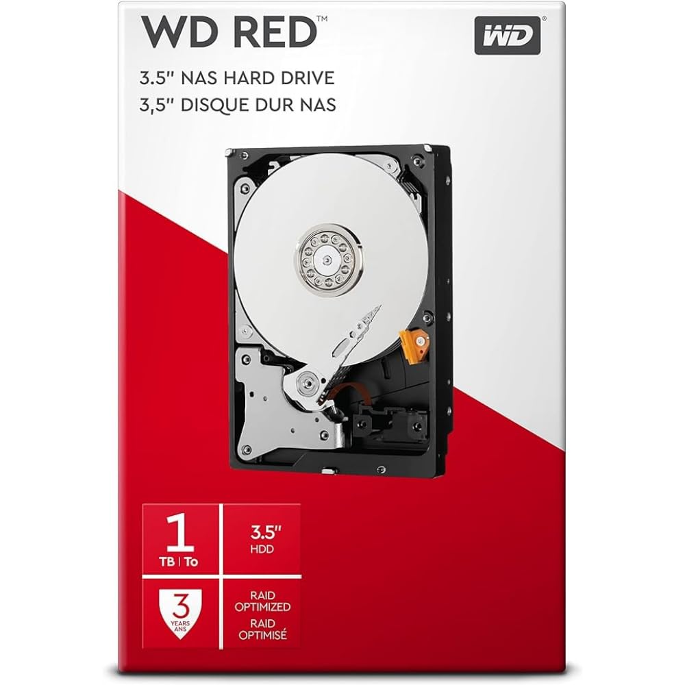 Hard Disk Western Digital WD Red 1TB 5400rpm 256MB SATA3, WDBMMA0010HNC-ERSN, 3.5 inch, HDD pentru Desktop/PC/NAS