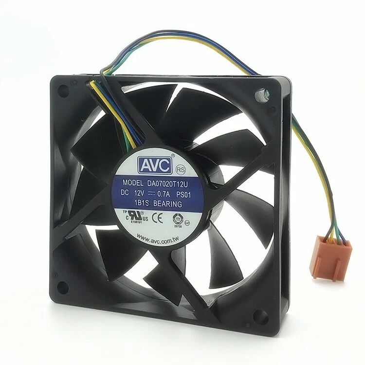 Cooler Desktop PC, AVC DA07020T12U PS01, 70x70x20, 12V, 0.7A, 4 pini