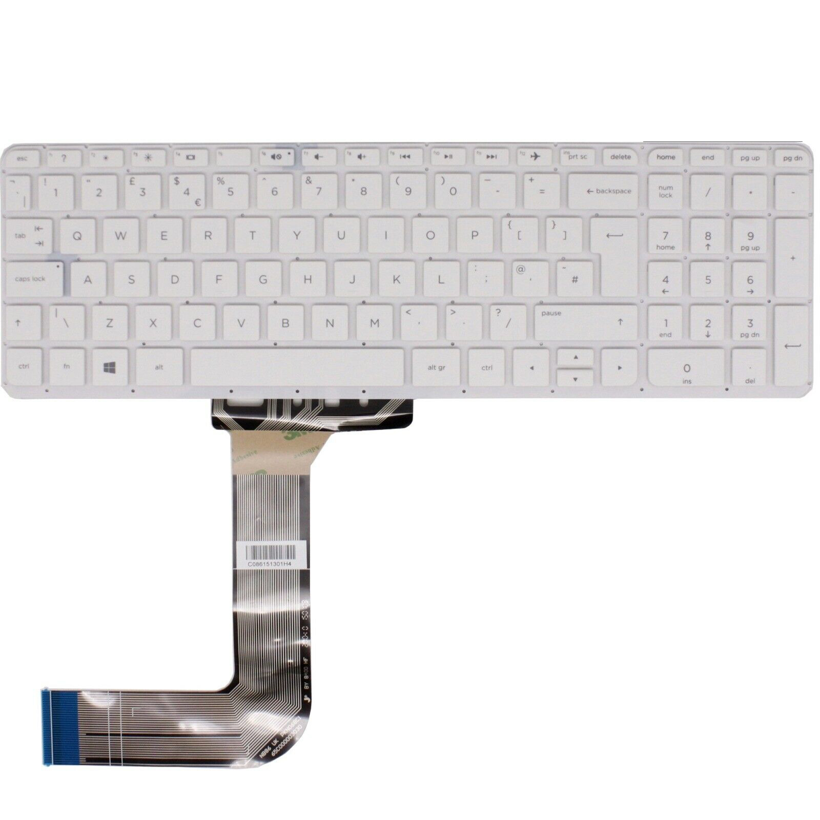 Tastatura Laptop, HP, Envy 15-K, M7-K, alba, layout UK