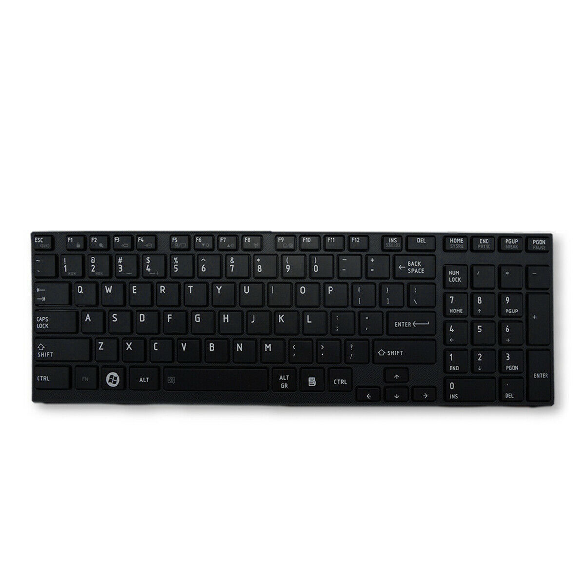 Tastatura laptop, Toshiba, MP-09N53US6698, 9Z.N4YBC.301, K000119550, MP-10N83US6698, NSK-TQ3BC, PK130IU1E05, PK130IU2B00, cu rama, US