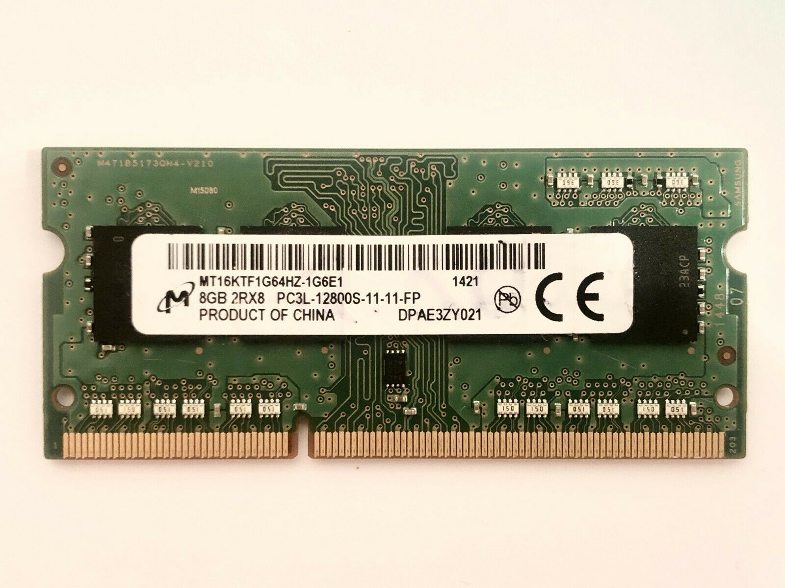 Memorie laptop Micron 8GB DDR3L PC3L-12800S 1600Mhz MT16KTF1G64HZ-1G6E1