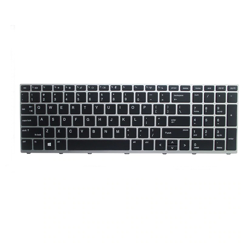 Tastatura Laptop, HP, ProBook 650 G5, 655 G5, L01028-001, argintie, iluminata, layout US