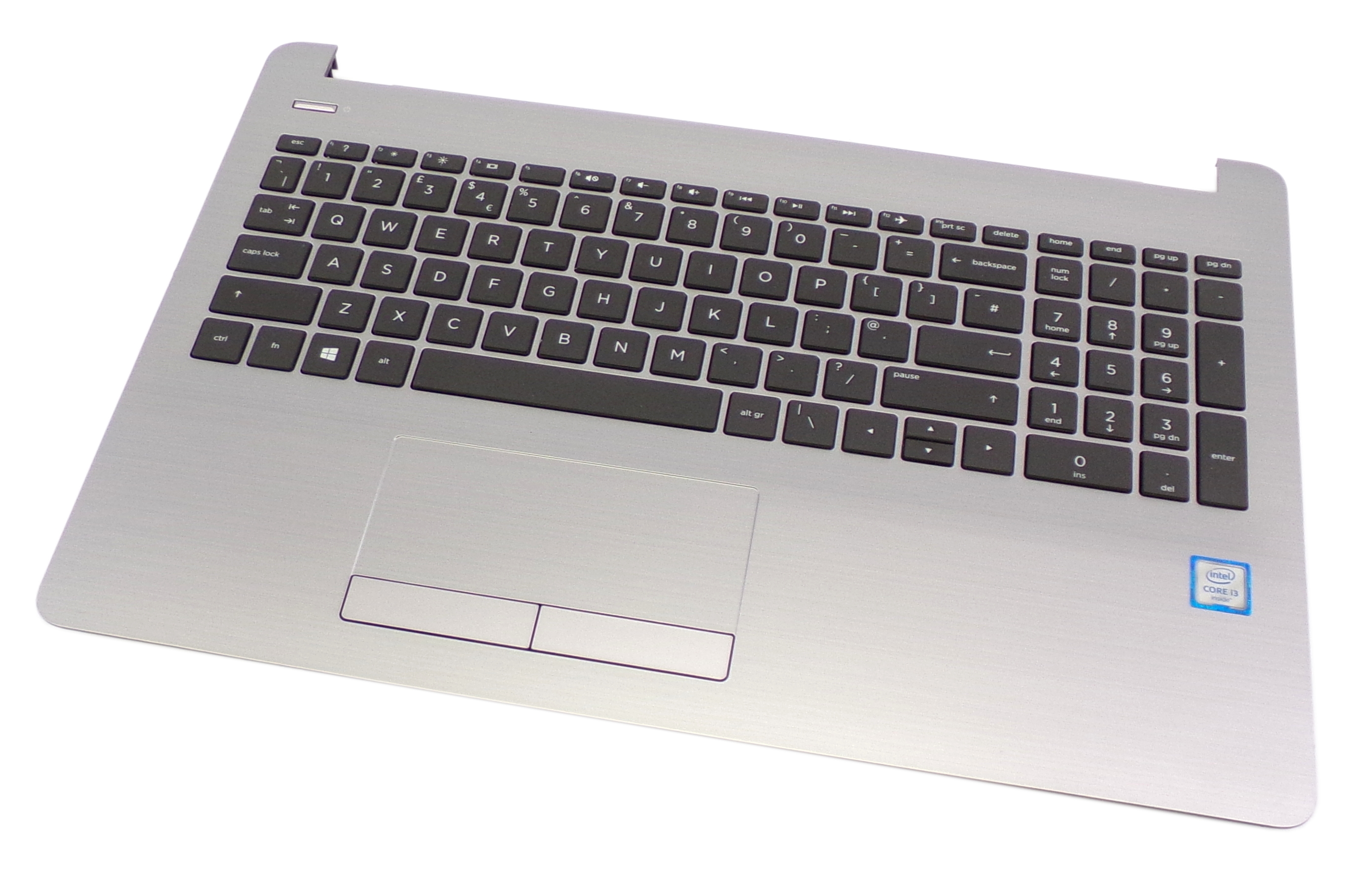 Carcasa superioara cu tastatura palmrest Laptop, HP, 250 G6, 255 G6, 256 G6, AP204000622, AM204000110, argintie, layout US