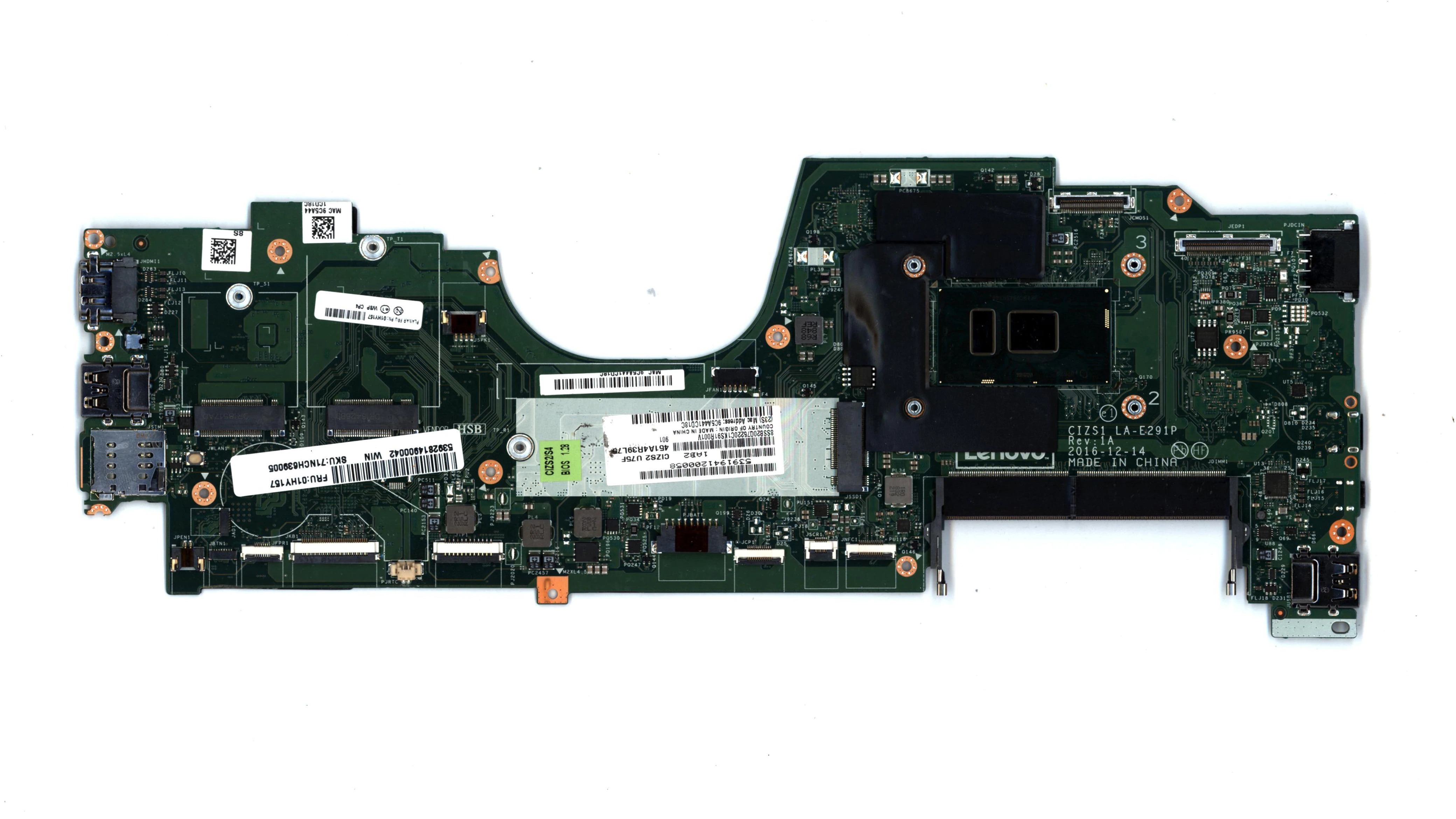 Placa de baza Lenovo Yoga 370 CIZS1 LA-E291P DDR4 I5-7300U SR340 sh