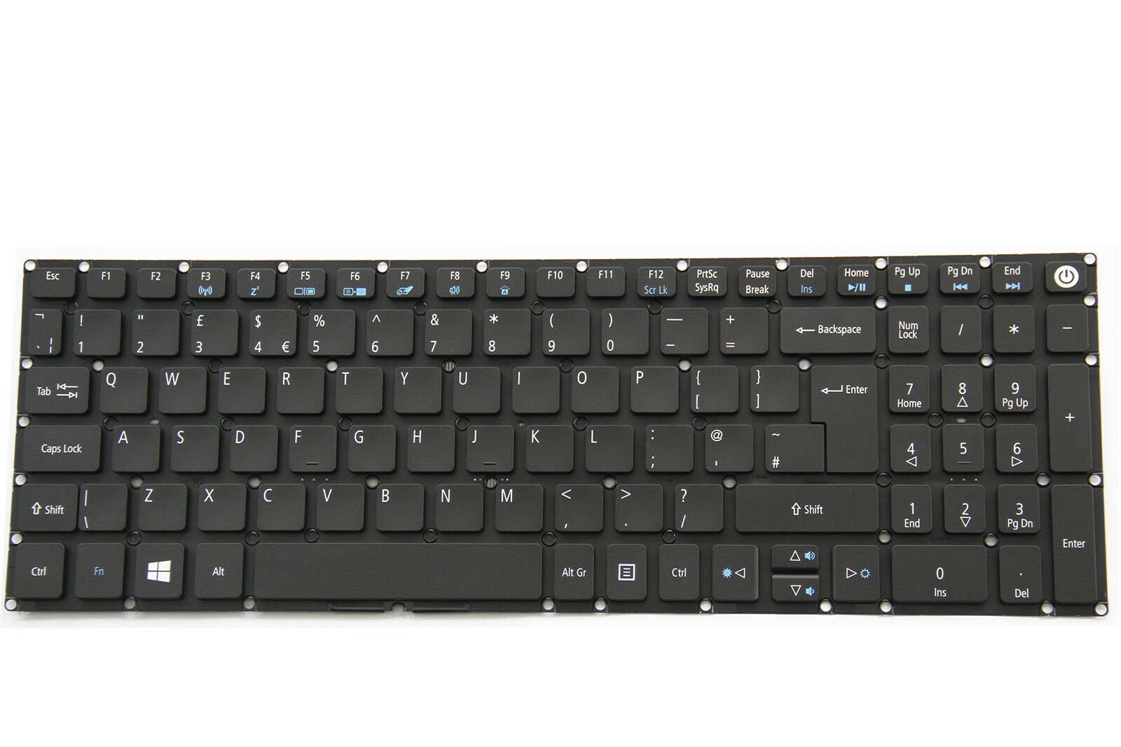 Tastatura Laptop, Acer, Aspire E5-722, E5-752, E5-752G, E5-772, V3-574G, E5-573T, E5-722G, fara rama, iluminata, UK