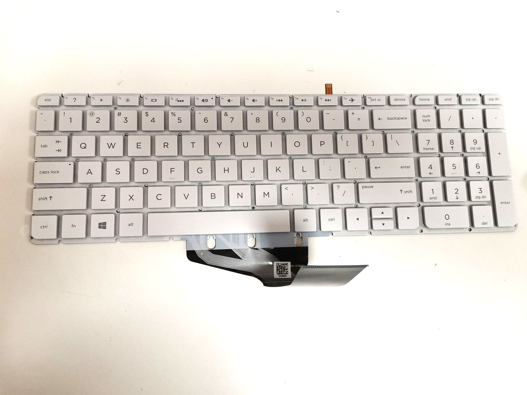 Tastatura Laptop, HP, Pavilion 250 G6, 256, 17-G, 17AB, M6-AR, M7-N, iluminata, us, alb