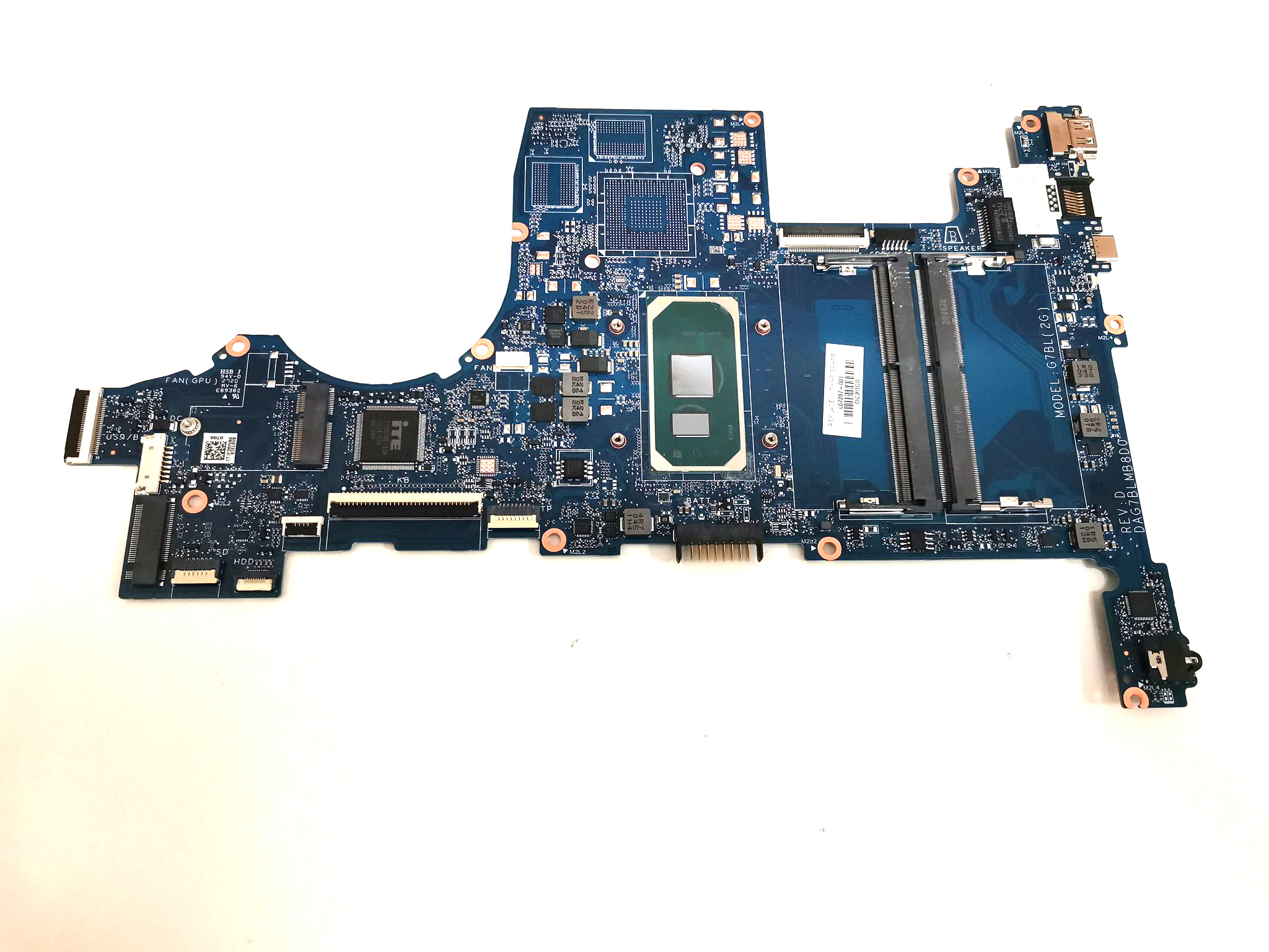 Placa de baza laptop, HP, Pavilion 15-CS, I5-1035G1, SRGKG, DAG7BLMB8D0, REV:D, Model: G7BL(2G), L67287-001