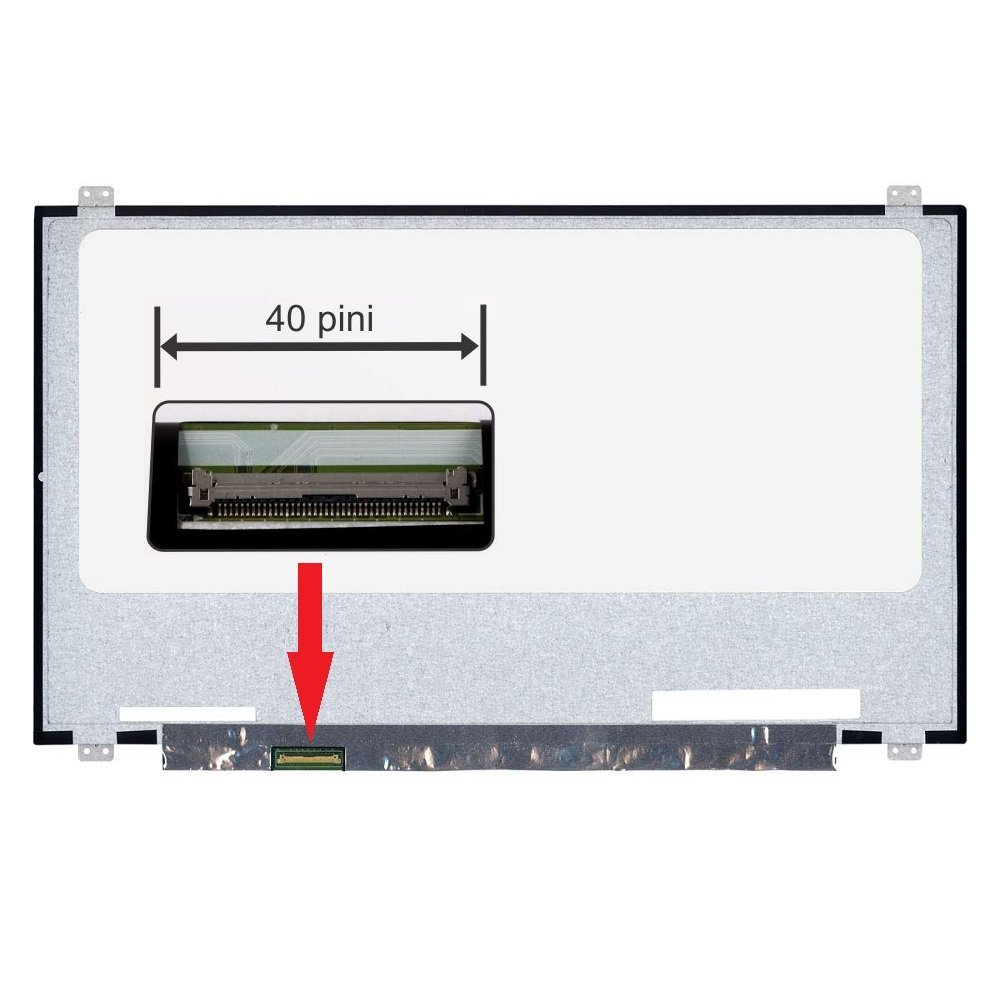 Display laptop, Asus, ROG Zephyrus GX701, GX701LXS, GX701GXR, GX701IWS, GX701LV, GX701GWR, N173HCE-G32 Rev. C1, 17.3 inch, 1920x1080 FHD, 120Hz, led, slim, 40 pini stanga, eDP
